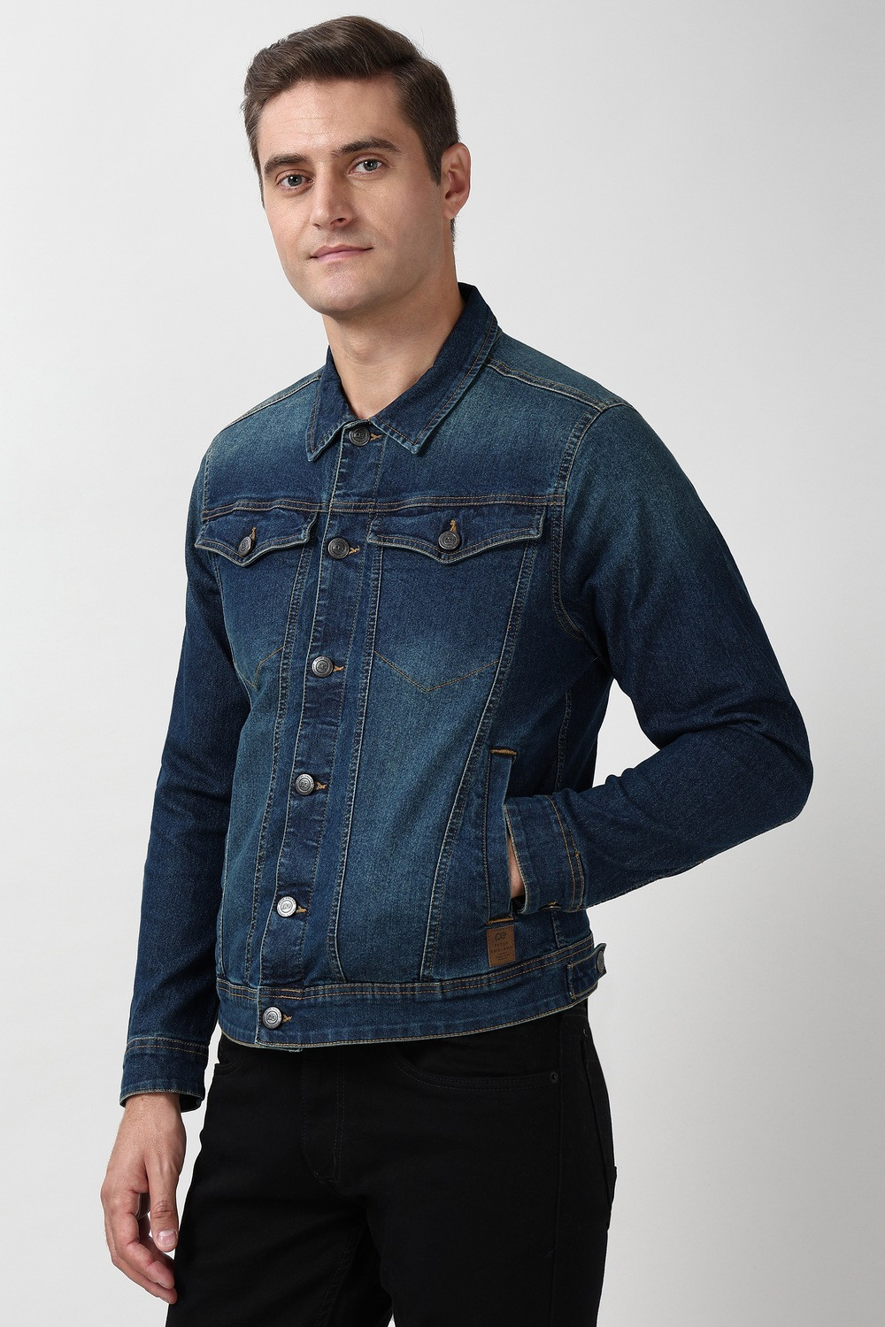Image of PETER ENGLAND Men Solid Casual Jacket