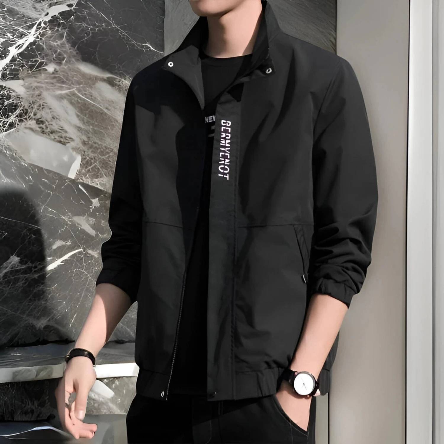 BRIGHT KRAFT Full Sleeve Solid Men Jacket