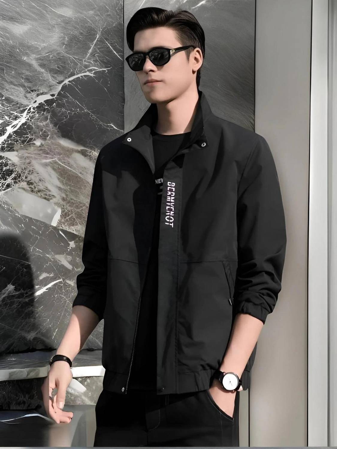 KAJAR Full Sleeve Solid Men Jacket - Image 1