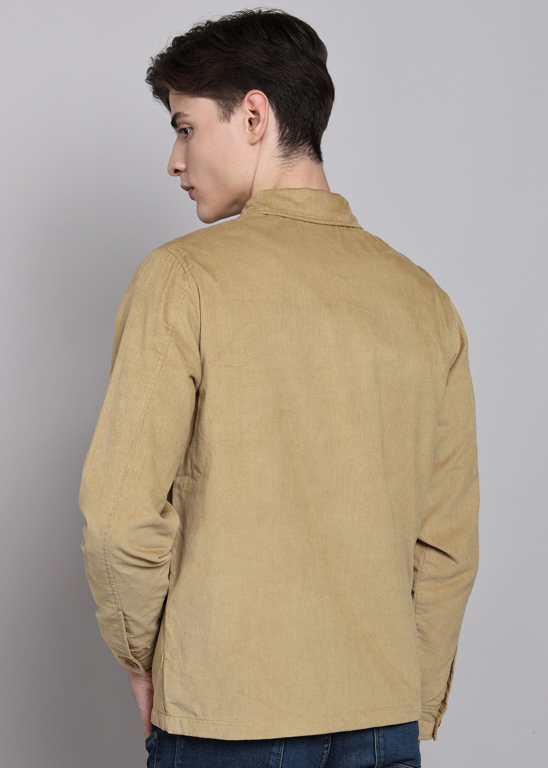 Image of Allen Solly Full Sleeve Solid Men Jacket