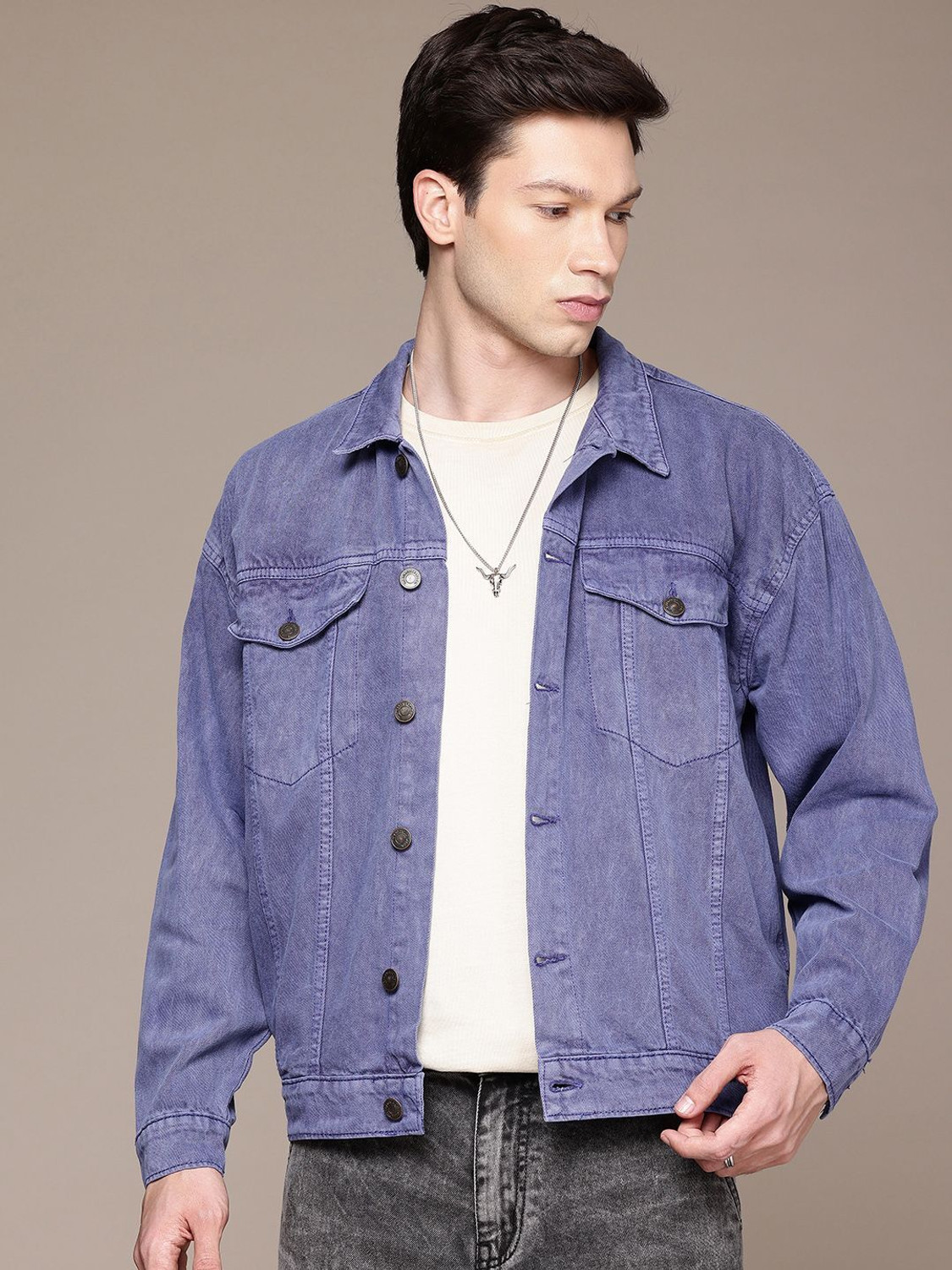 Image of Roadster Men Solid Jacket