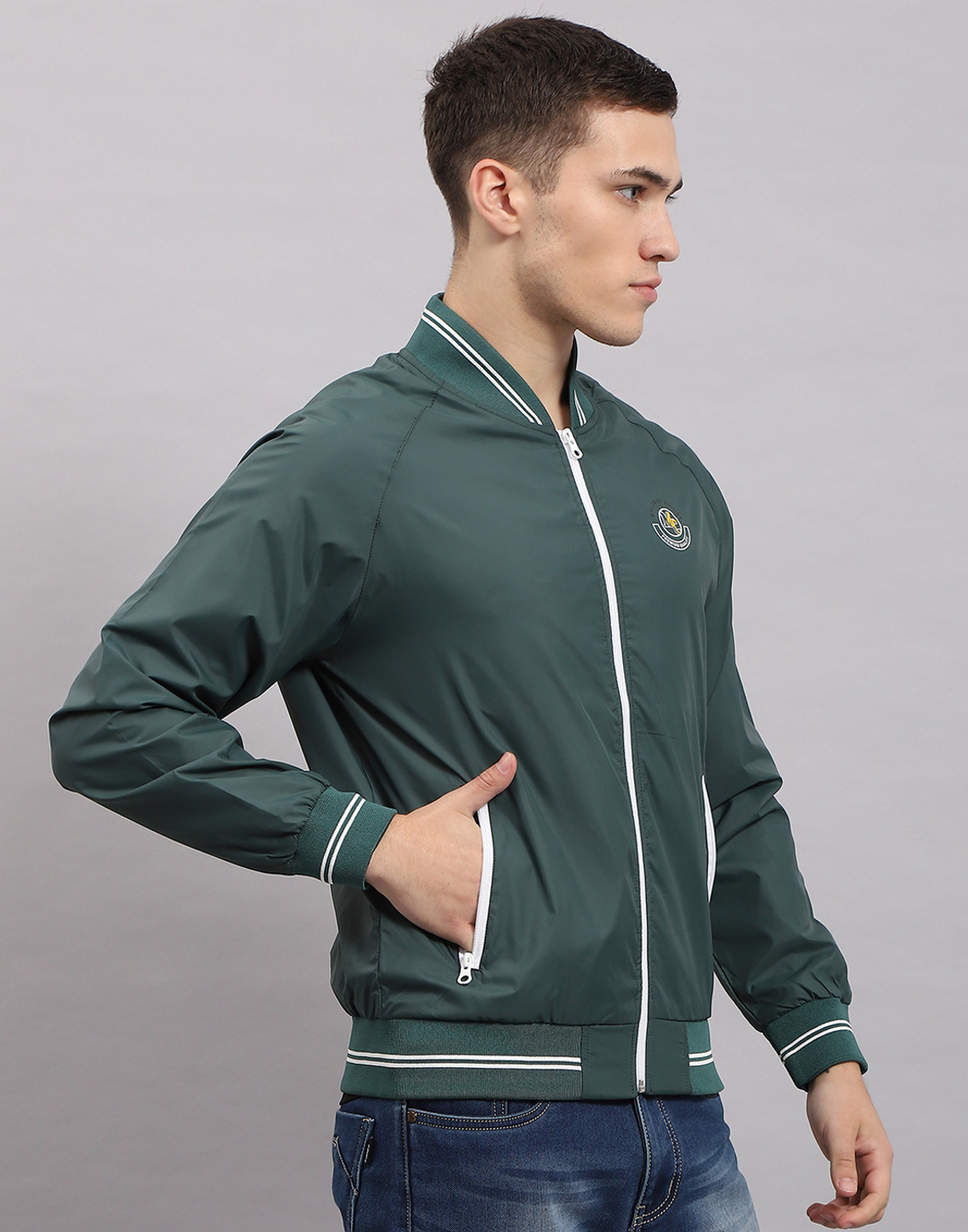Image of MONTE CARLO Full Sleeve Solid Men Jacket