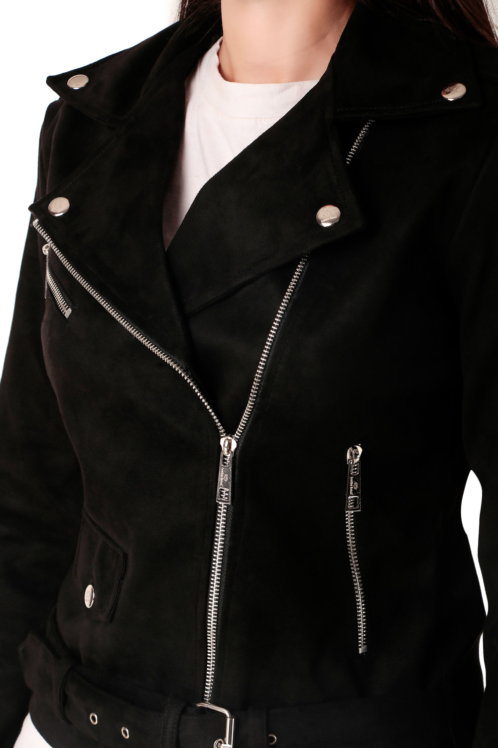 Image of Leather Retail Full Sleeve Solid Women Jacket