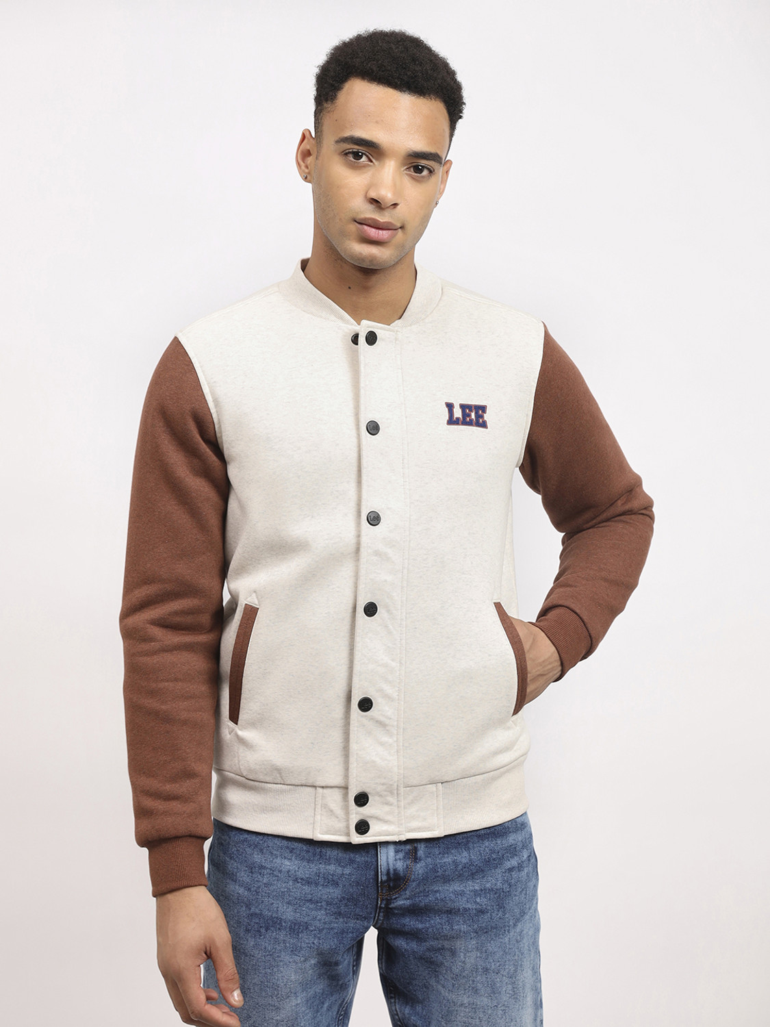 Image of LEE Men Colorblock Bomber Jacket