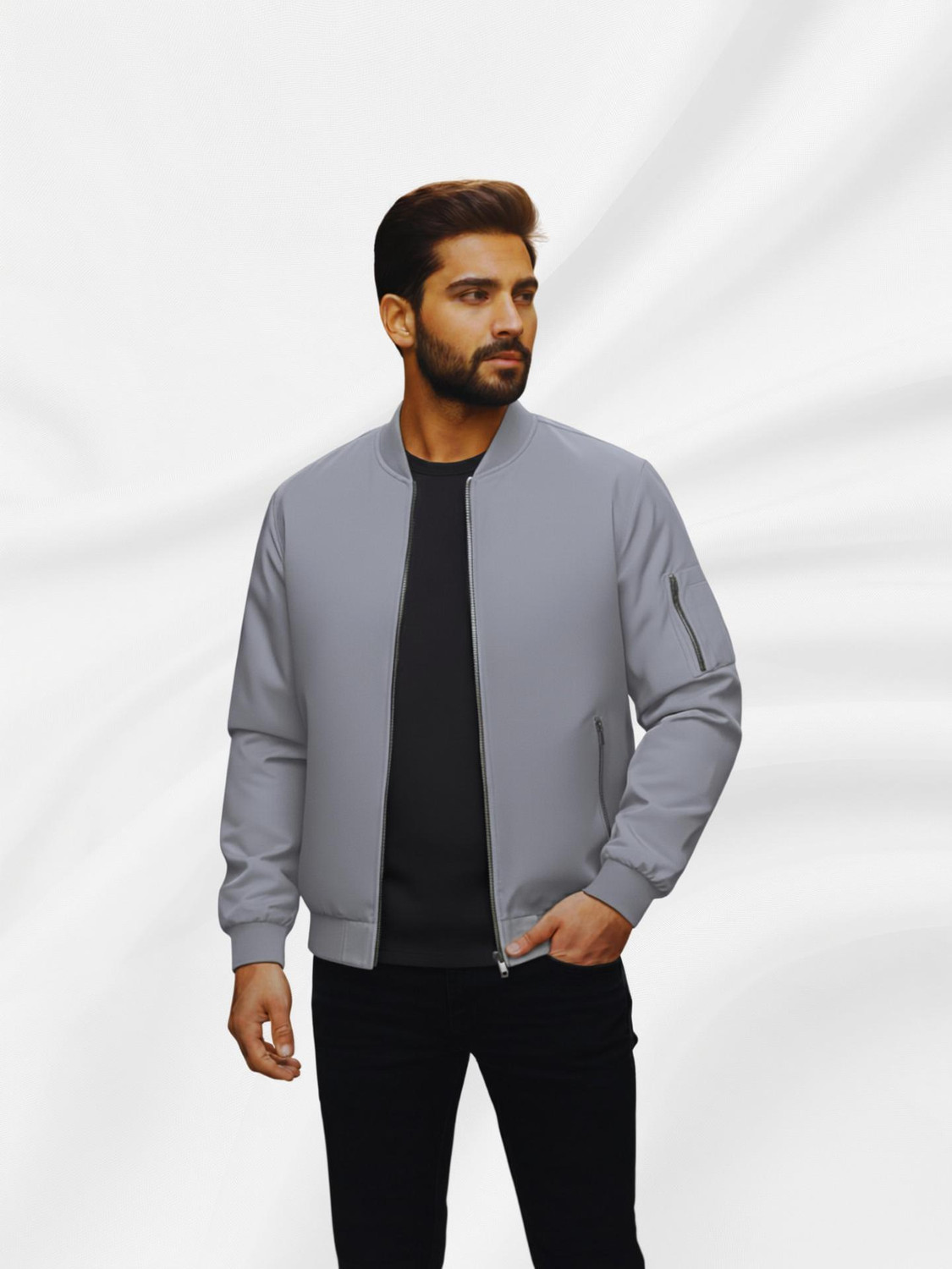Image of Mia Fashion Men Solid Casual Jacket
