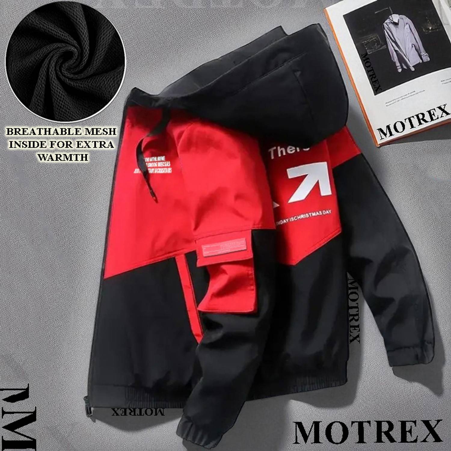 MOTREX Full Sleeve Colorblock Men Jacket - Image 1