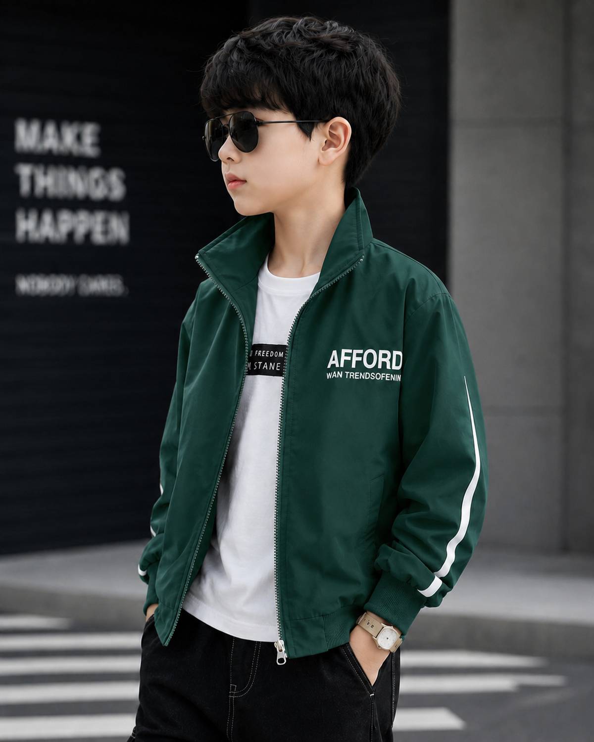 EEBZIL Boys Full Sleeve Printed Jacket - Image 4