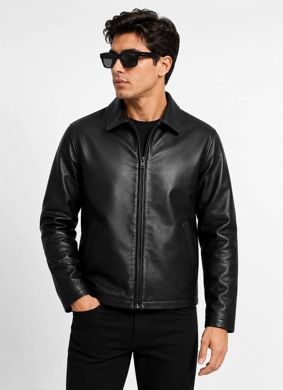 Zaraa Men's Solid Full Sleeve Jacket - Image 1