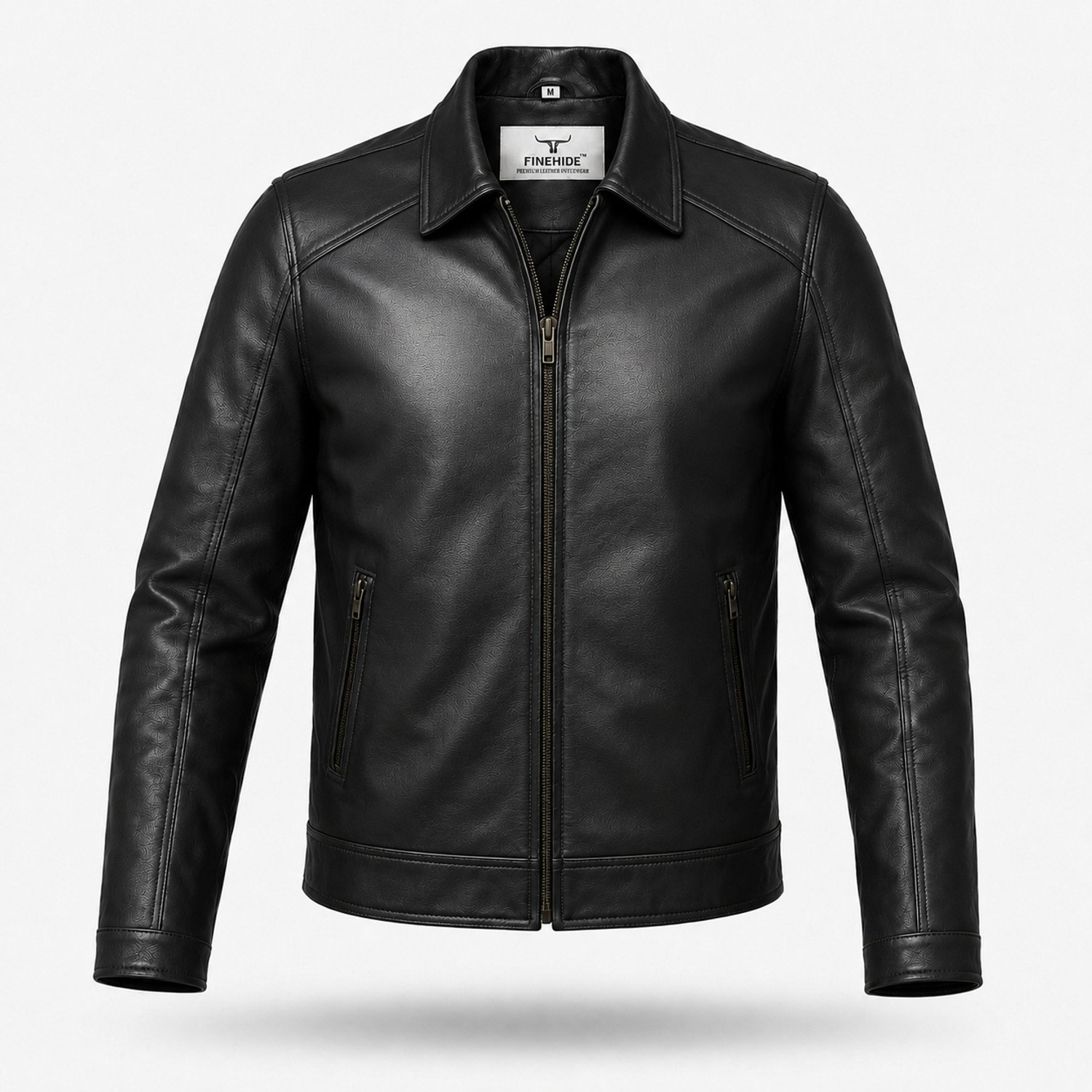Image of FINEHIDE Full Sleeve Solid Men Jacket