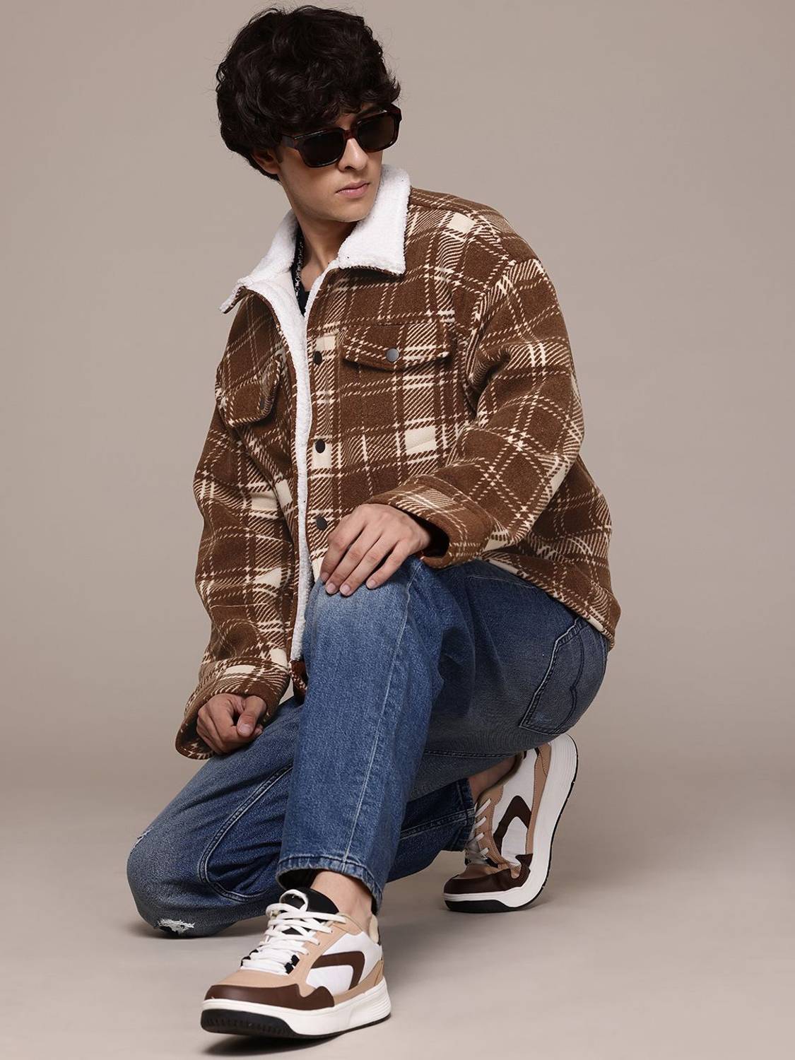 Roadster Full Sleeve Checkered Men Jacket - Image 5