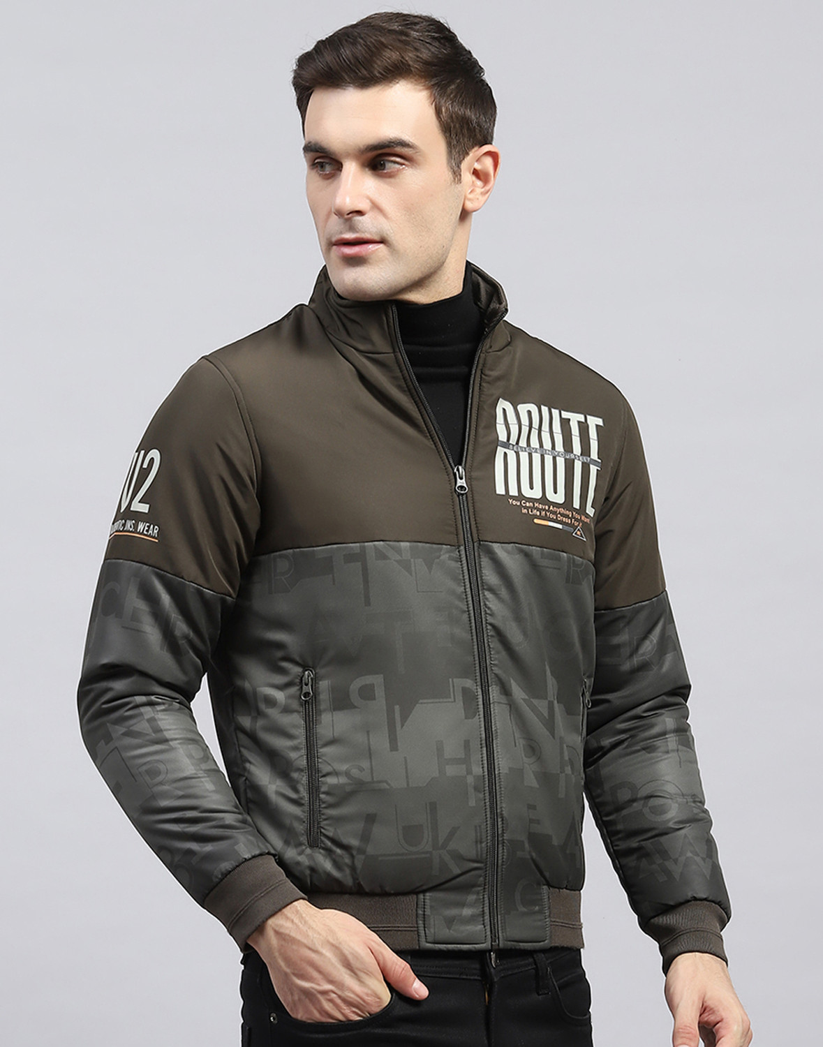 Image of MONTE CARLO Full Sleeve Colorblock Men Jacket