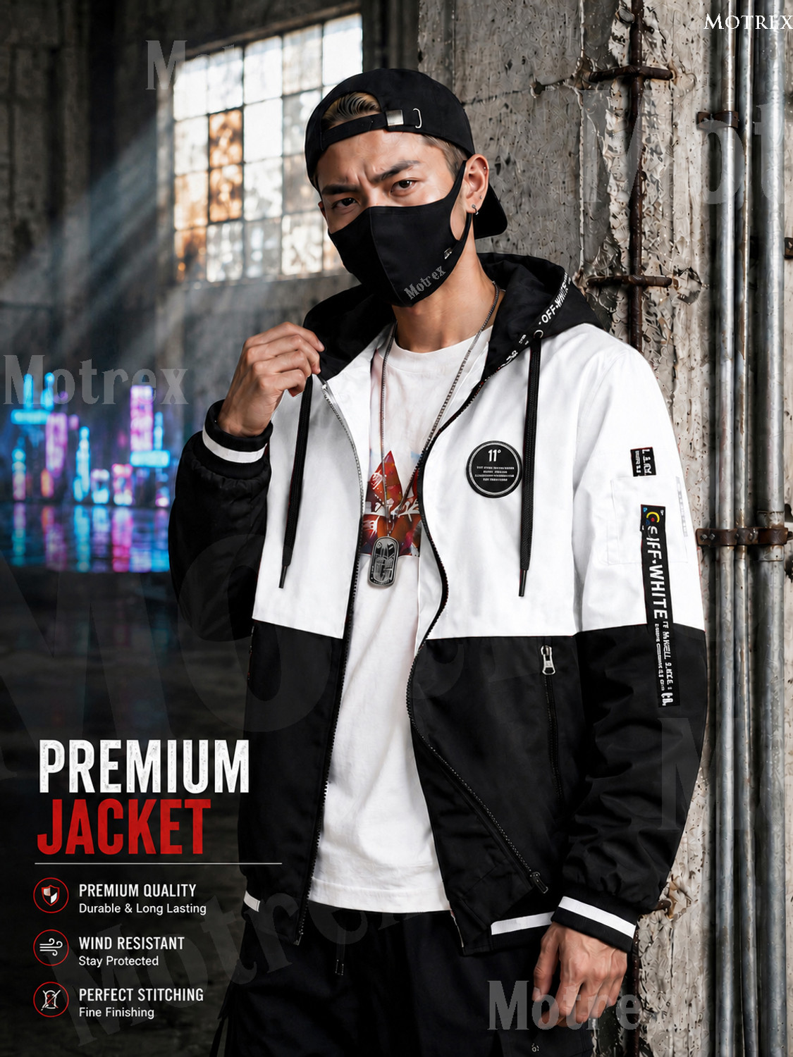 Image of MOTREX Men Printed Casual Jacket