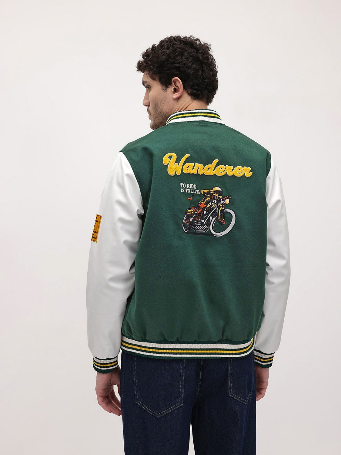 Image of Roadster Full Sleeve Self Design Men Jacket