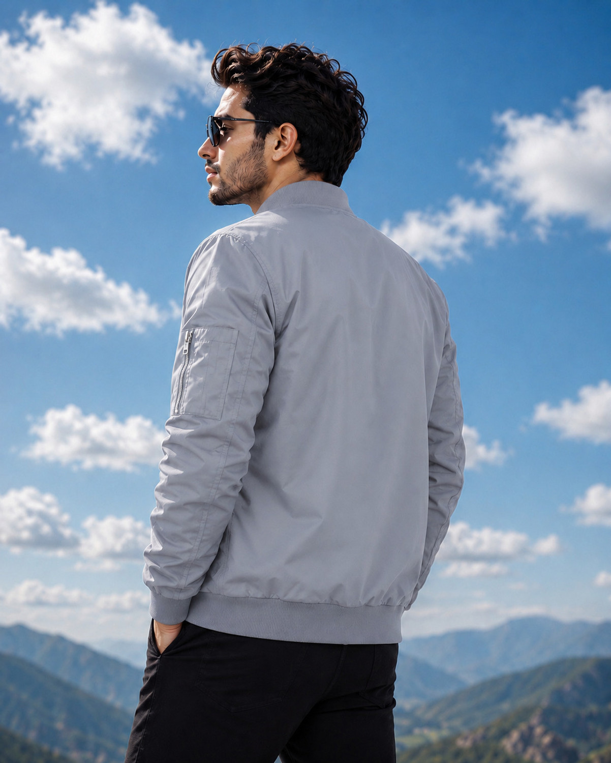 Image of LIZBEE Full Sleeve Solid Men Jacket