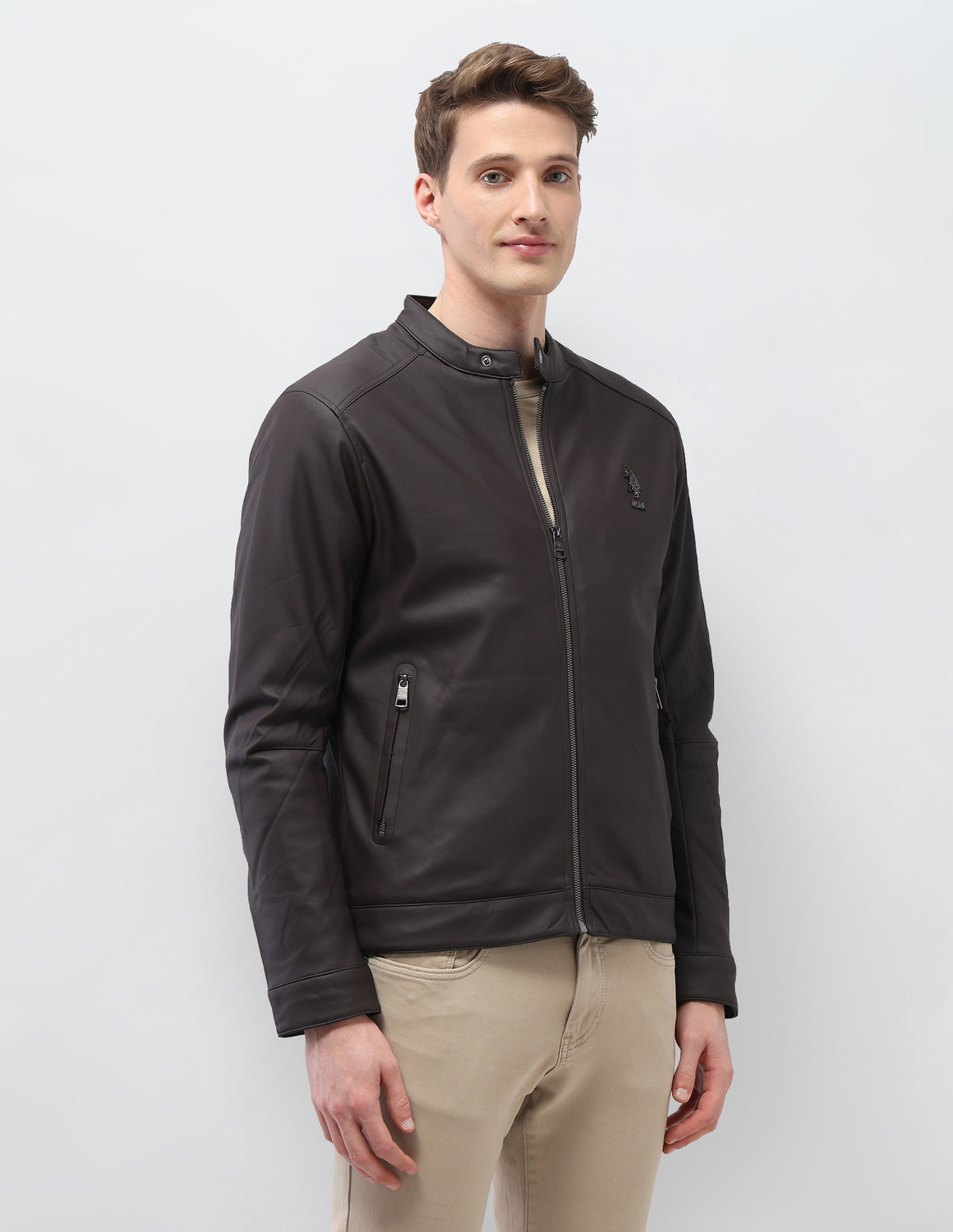 Image of U.S. Polo Assn. Denim Co. Full Sleeve Solid Men Jacket