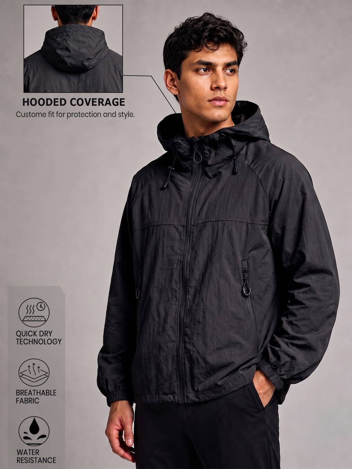 CHKOKKO Premium Windcheater With UPF 50+ Sun Protection - Image 2