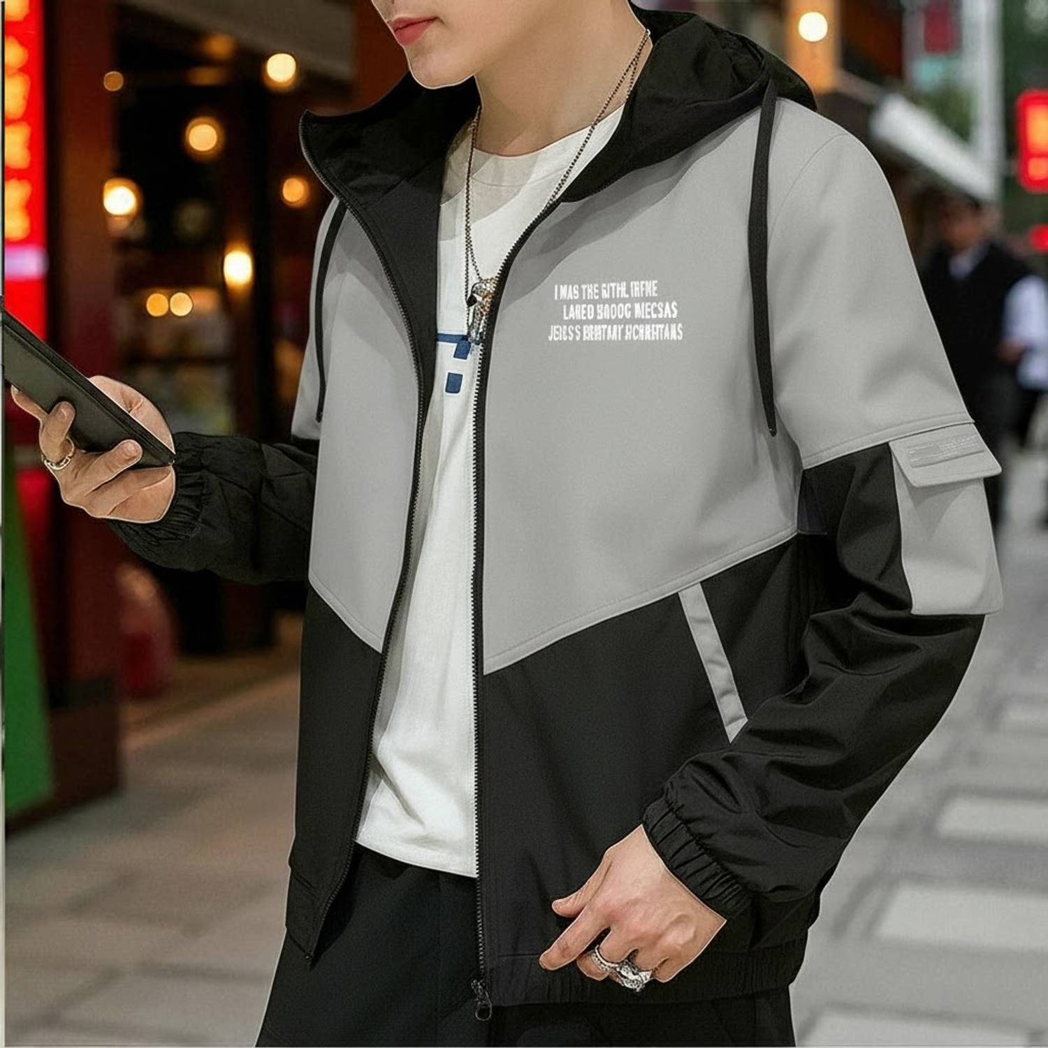 MOTREX Full Sleeve Colorblock Men Jacket - Image 3