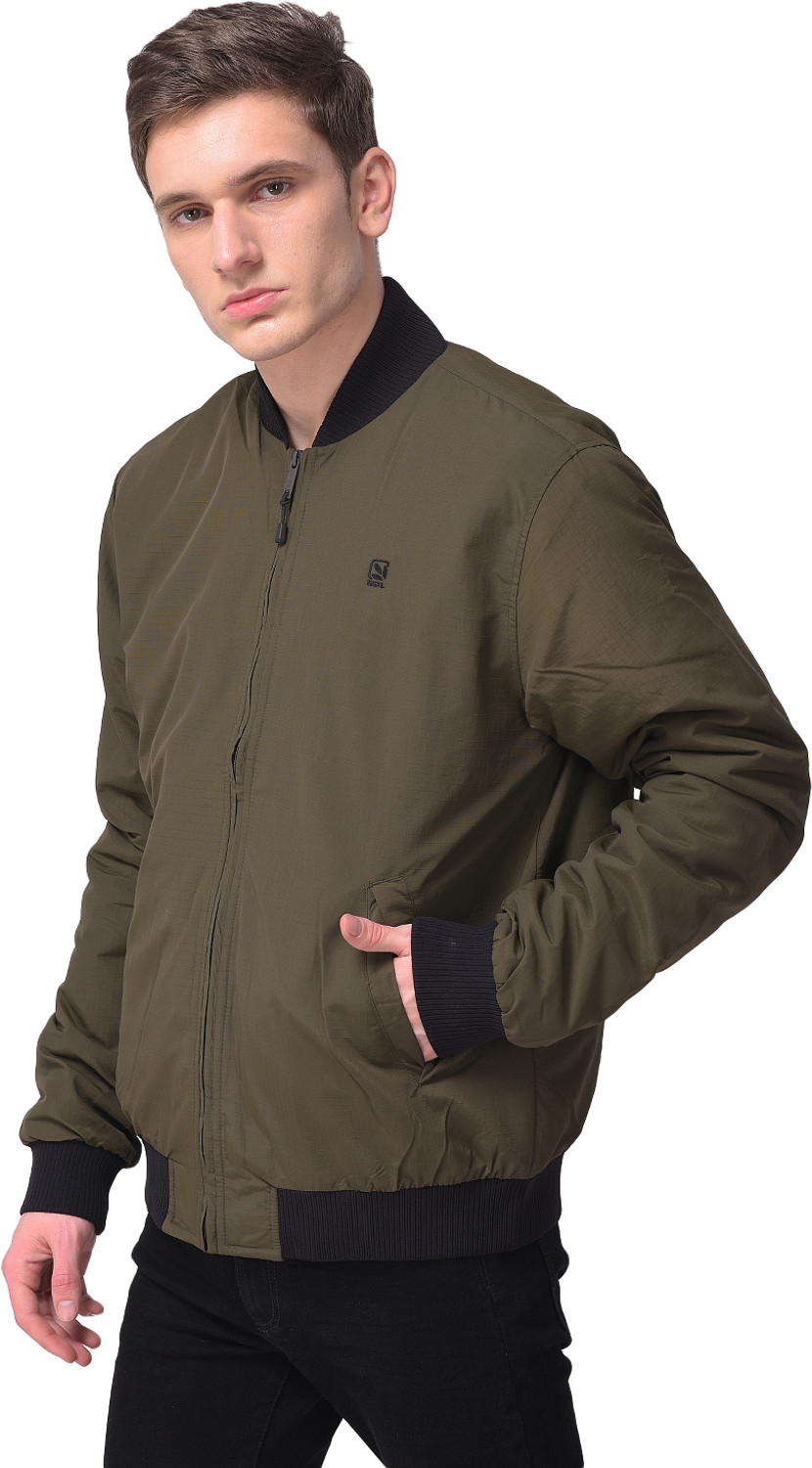 Image of WOODLAND Men Solid Casual Jacket
