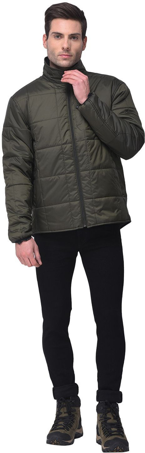 Image of WOODLAND Men Solid Casual Jacket