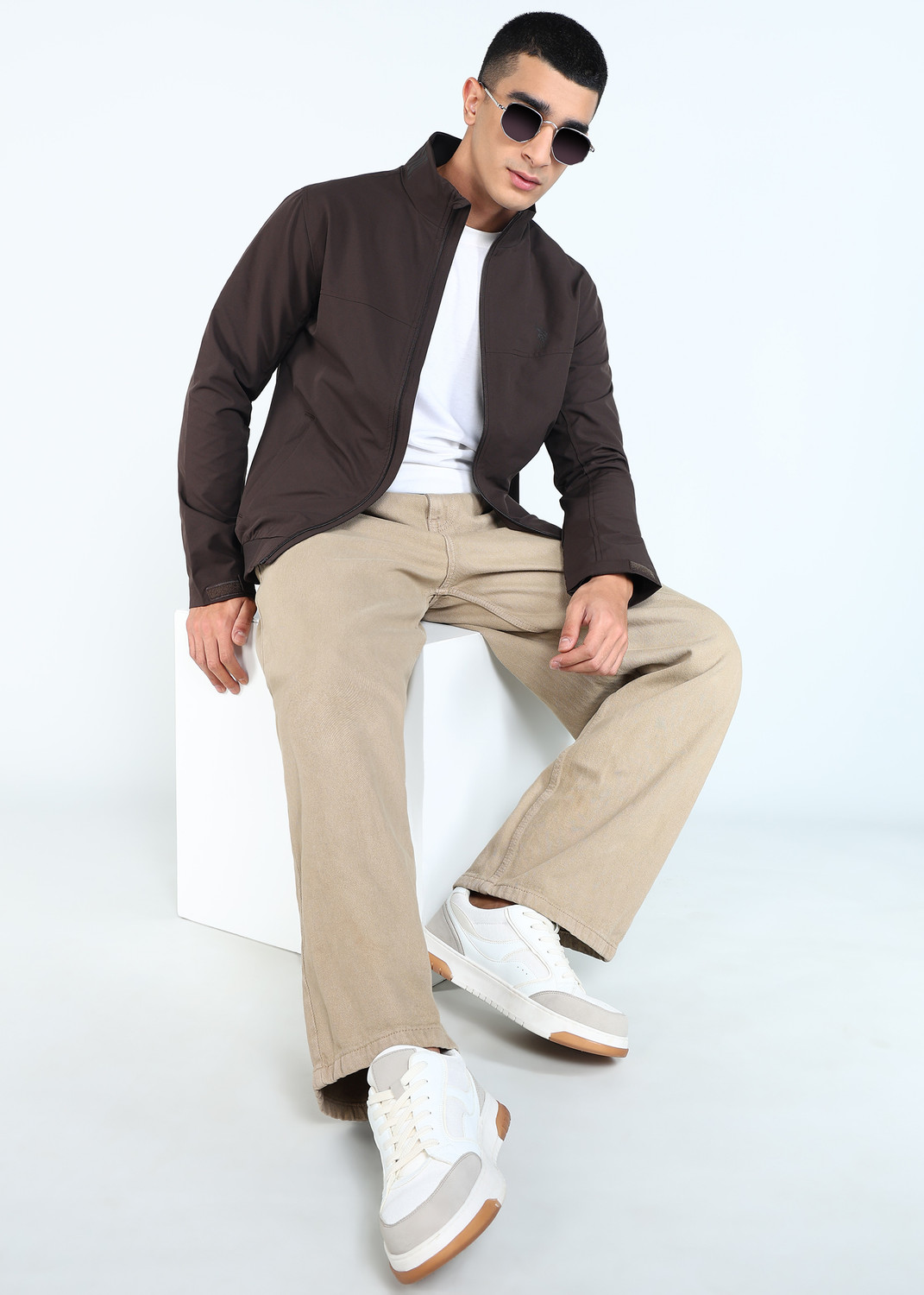 Image of U.S. POLO ASSN. Full Sleeve Solid Men Jacket
