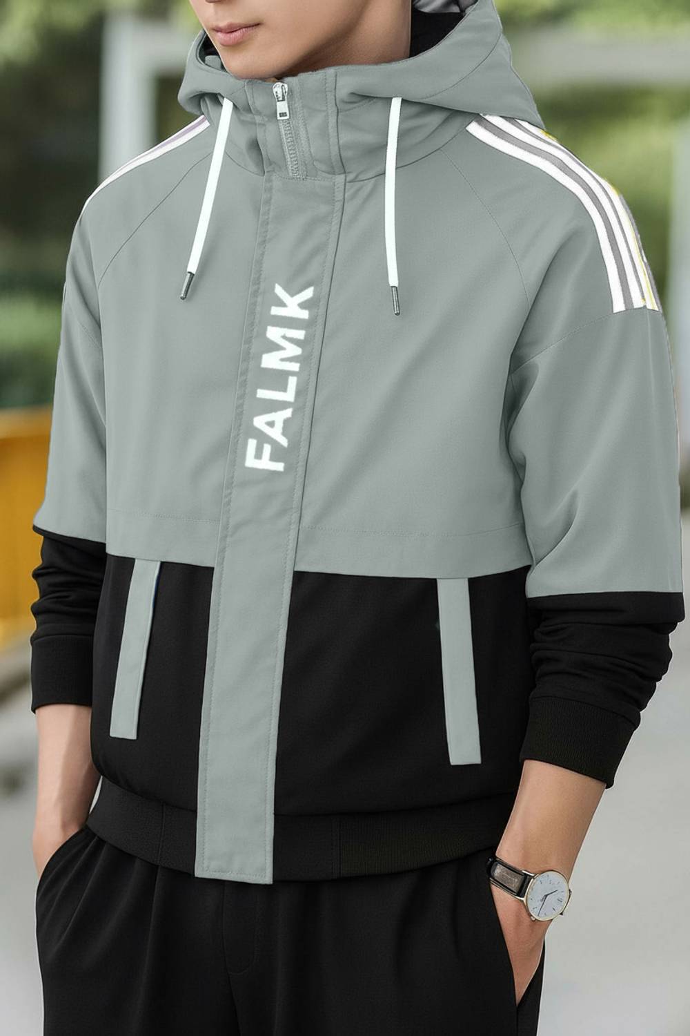 MOTREX Full Sleeve Colorblock Men Jacket - Image 3