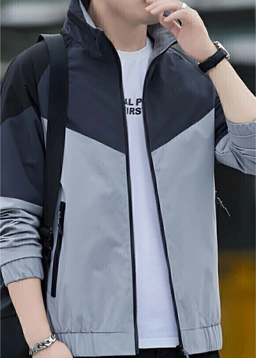 Image of Mia Fashion Full Sleeve Colorblock Men Jacket