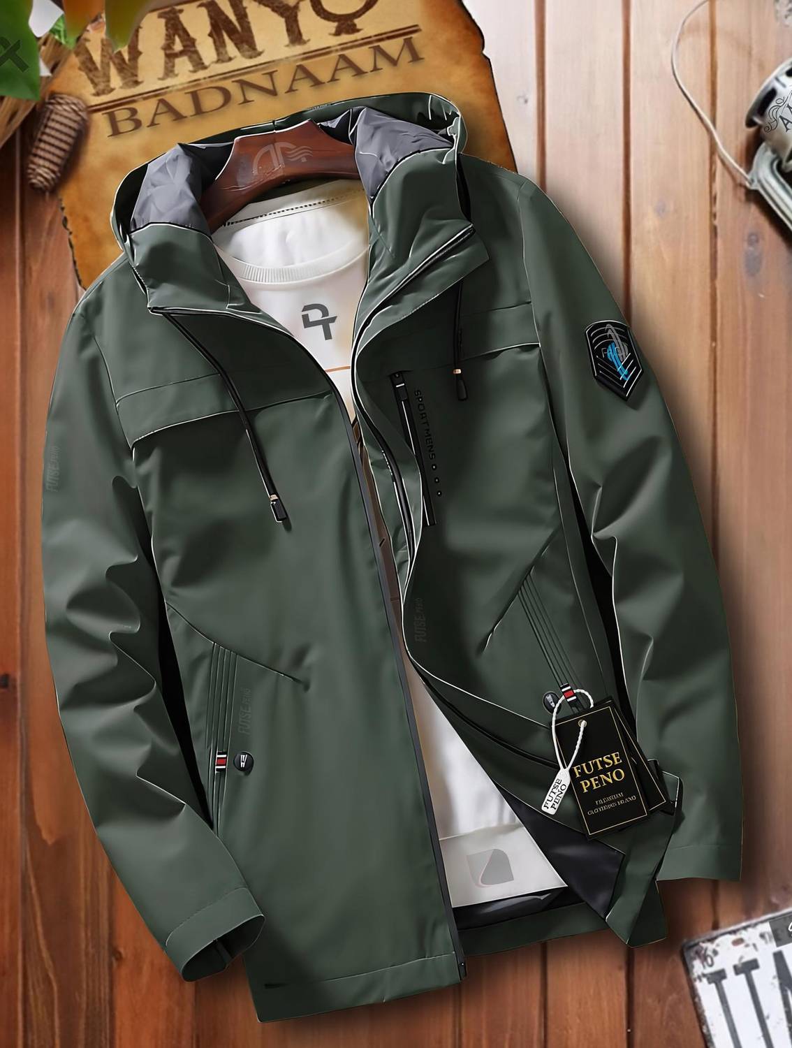 FUTSE PENO Full Sleeve Solid Men Jacket - Image 1