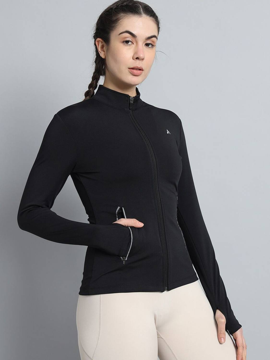 ATHLISIS Women Solid Sports Jacket - Image 3