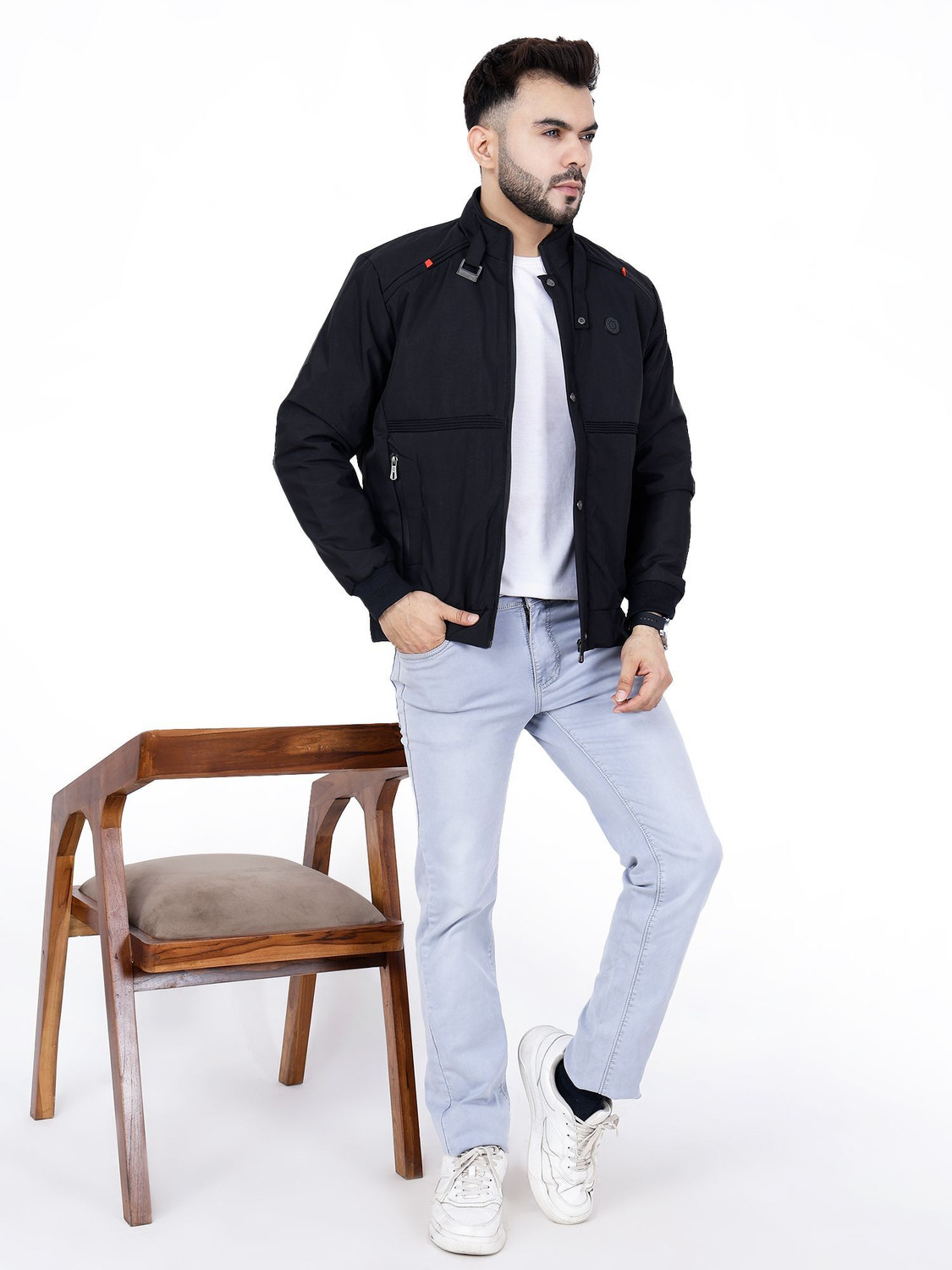 Image of Dollar Full Sleeve Solid Men Jacket