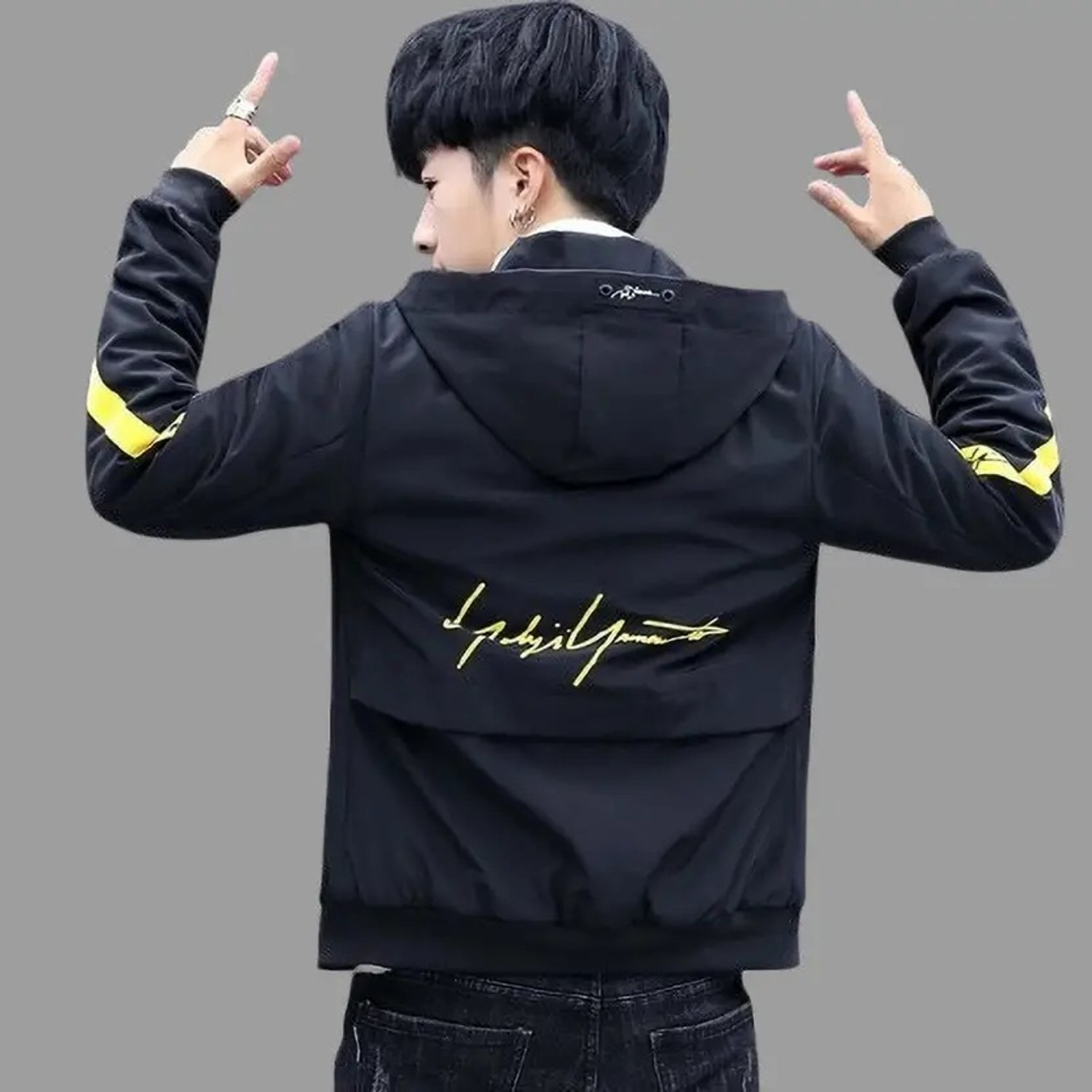 Image of Azy Fabrics Full Sleeve Solid Men Jacket