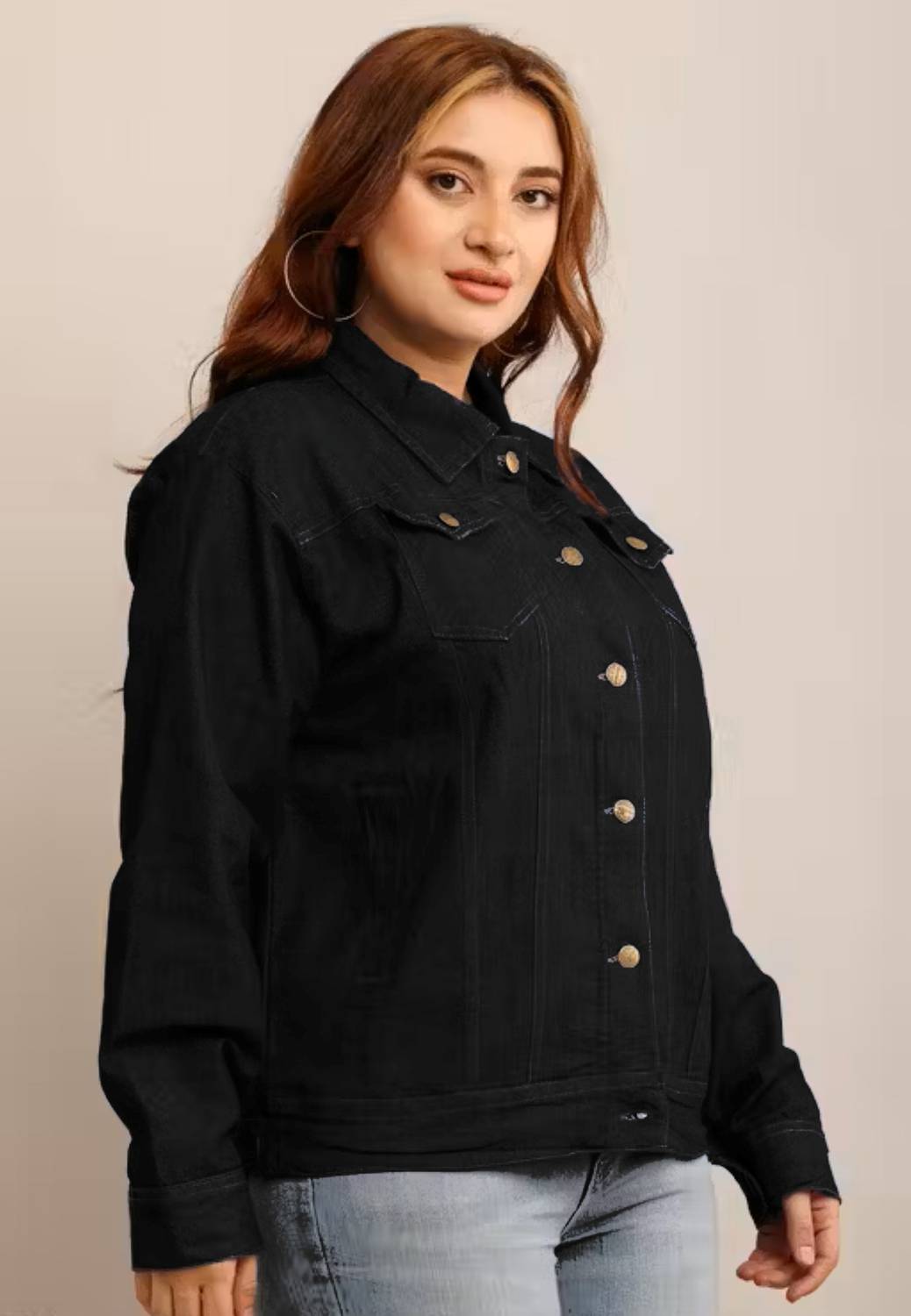 Tripursundari Fashion Full Sleeve Solid Women Denim Jacket