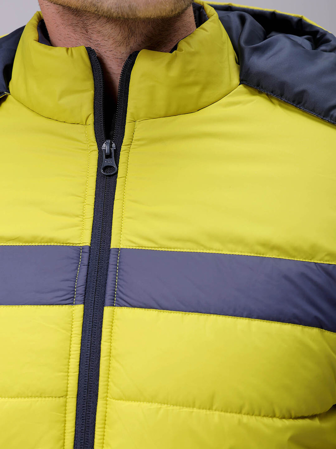 Image of The Indian Garage Co. Full Sleeve Colorblock Men Jacket