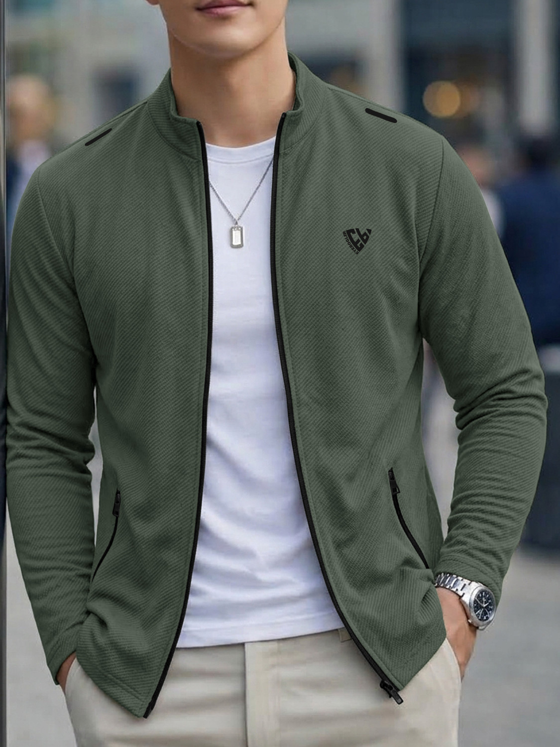 Image of EyeBogler Solid Men Wind Cheater