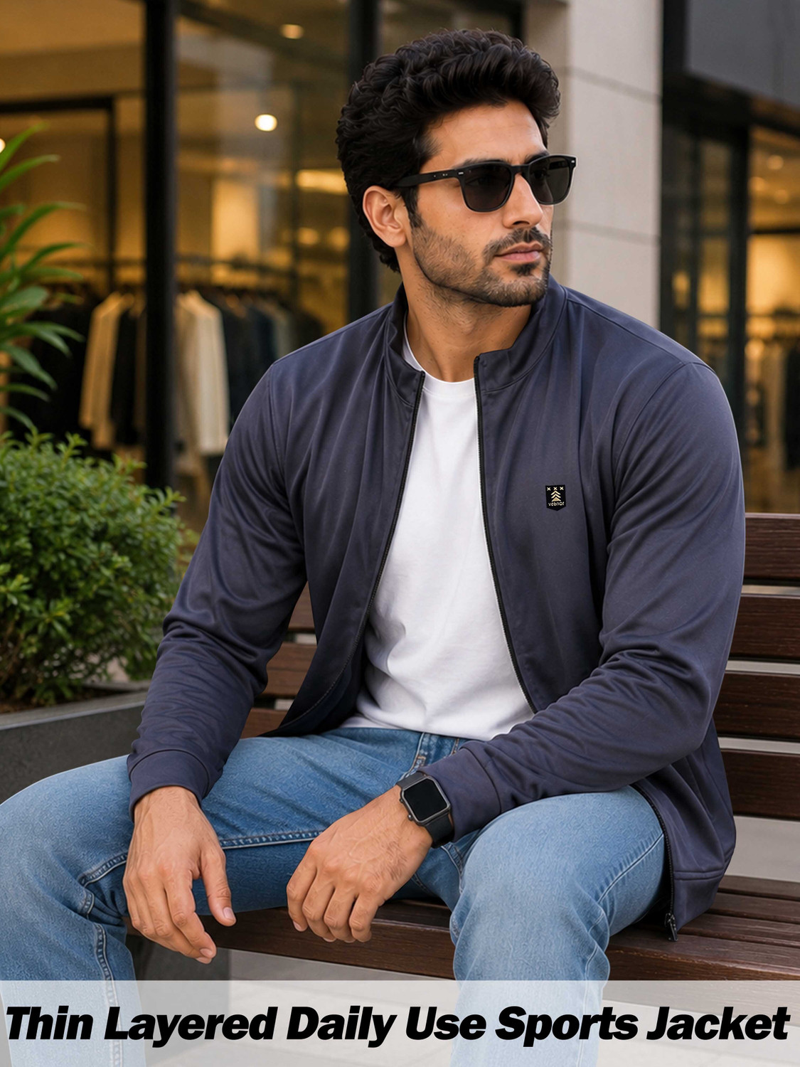 Image of VeBNoR Full Sleeve Solid Men Jacket