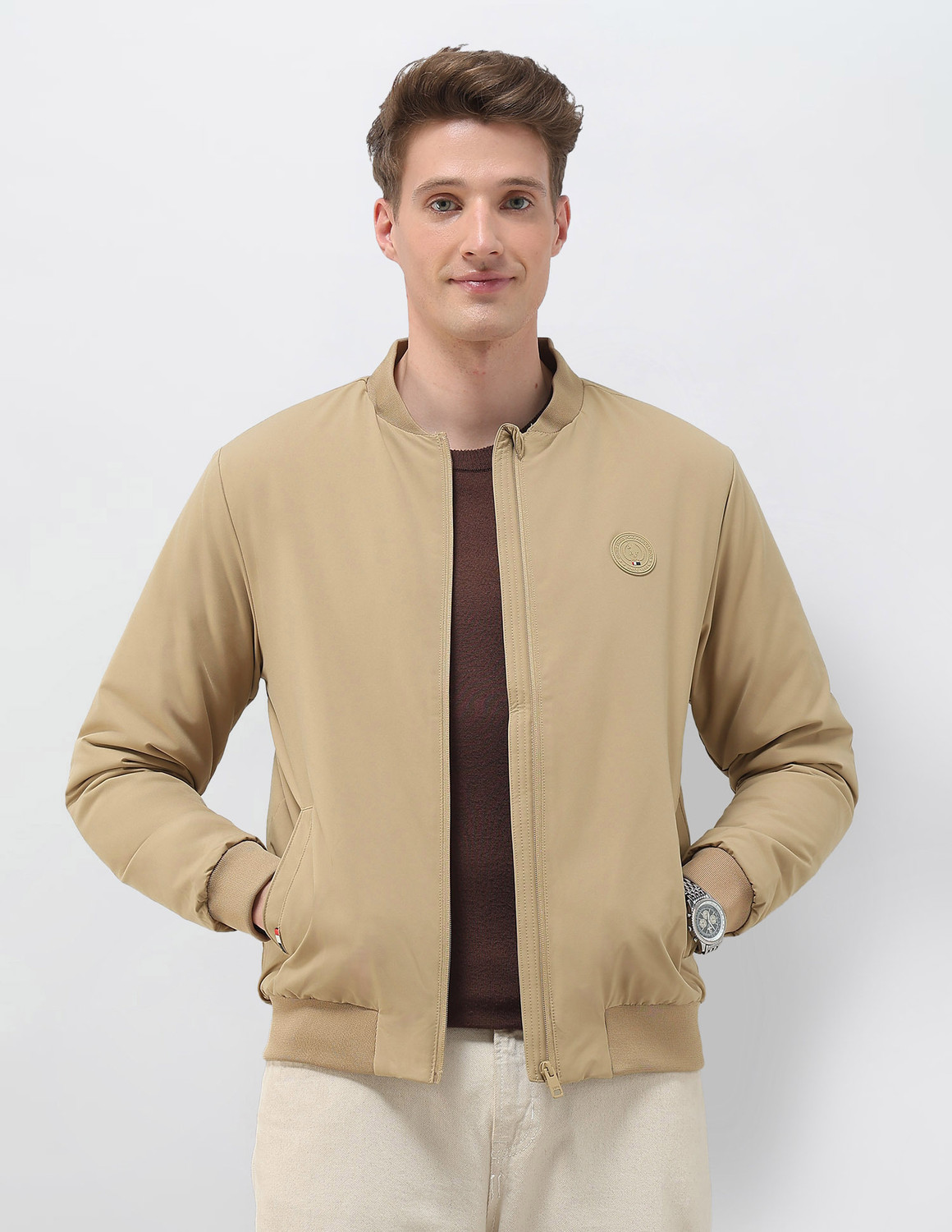 Image of U.S. POLO ASSN. Full Sleeve Solid Men Jacket