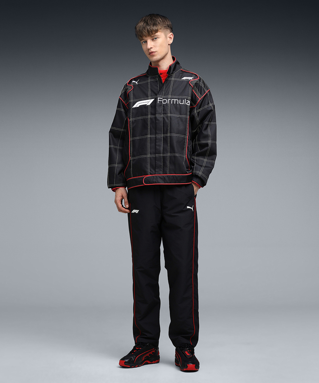 Image of PUMA Full Sleeve Checkered Men Jacket