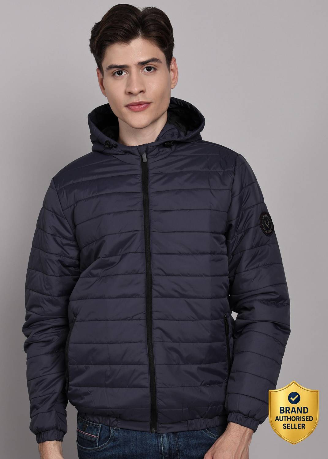 Allen Solly Full Sleeve Solid Men Jacket