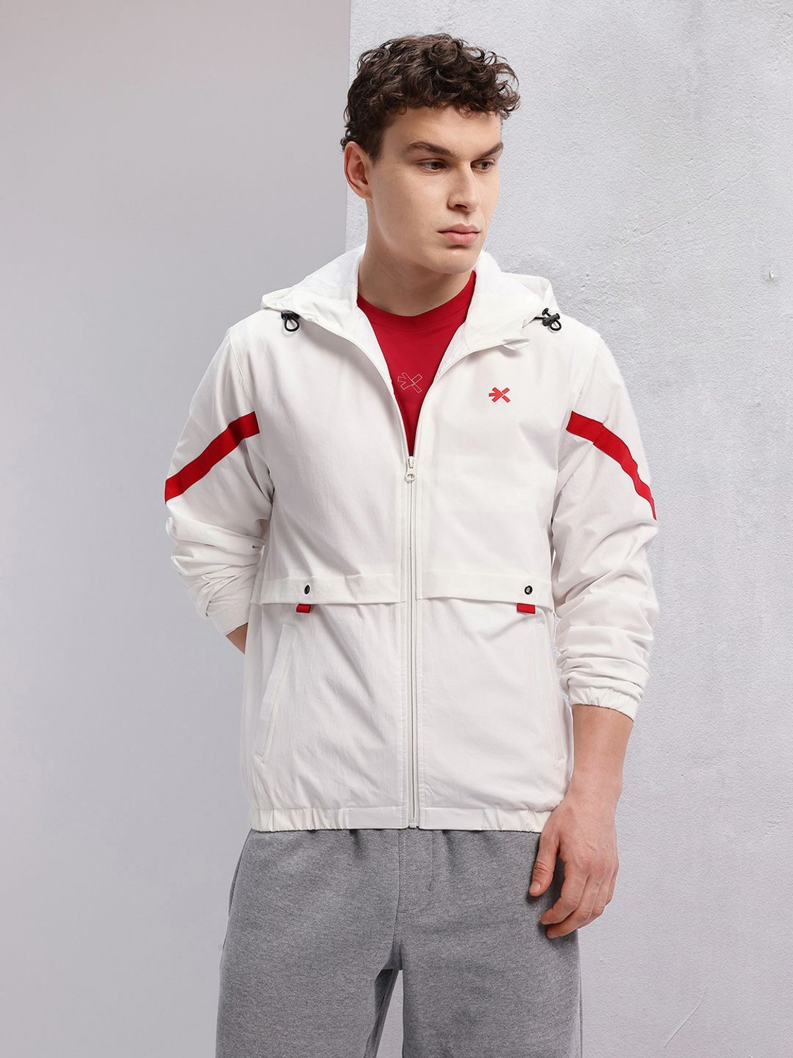 Image of HRX by Hrithik Roshan Full Sleeve Solid Men Sports Jacket