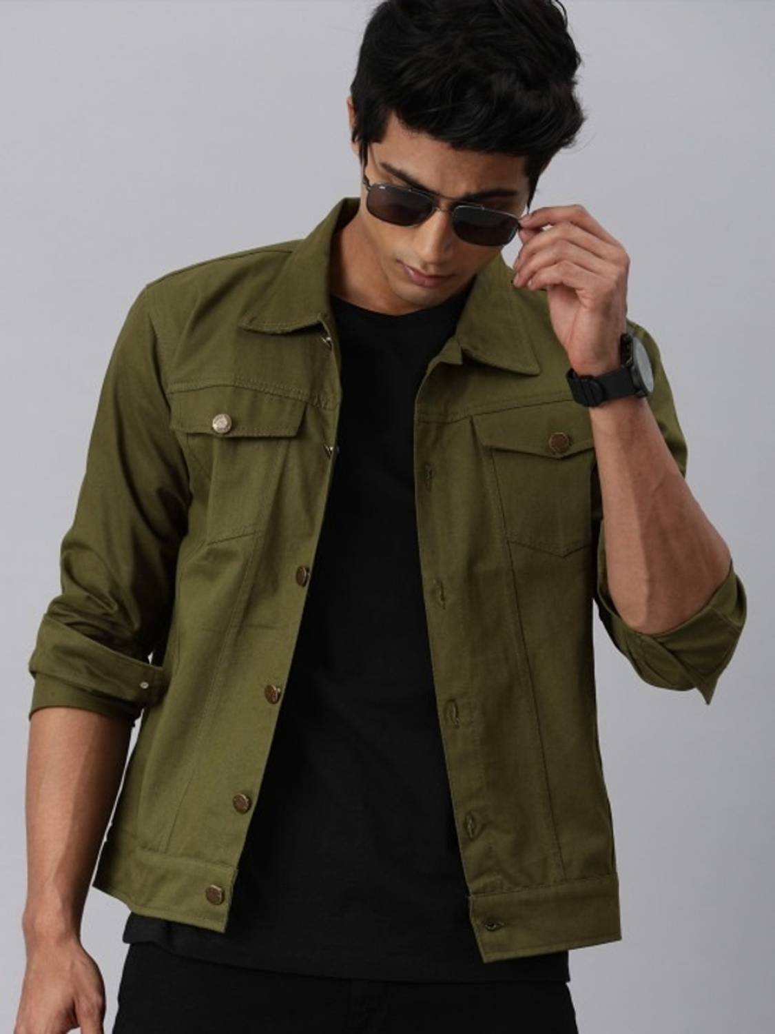 KASHIAN Men Blue Denim Jacket - Image 1