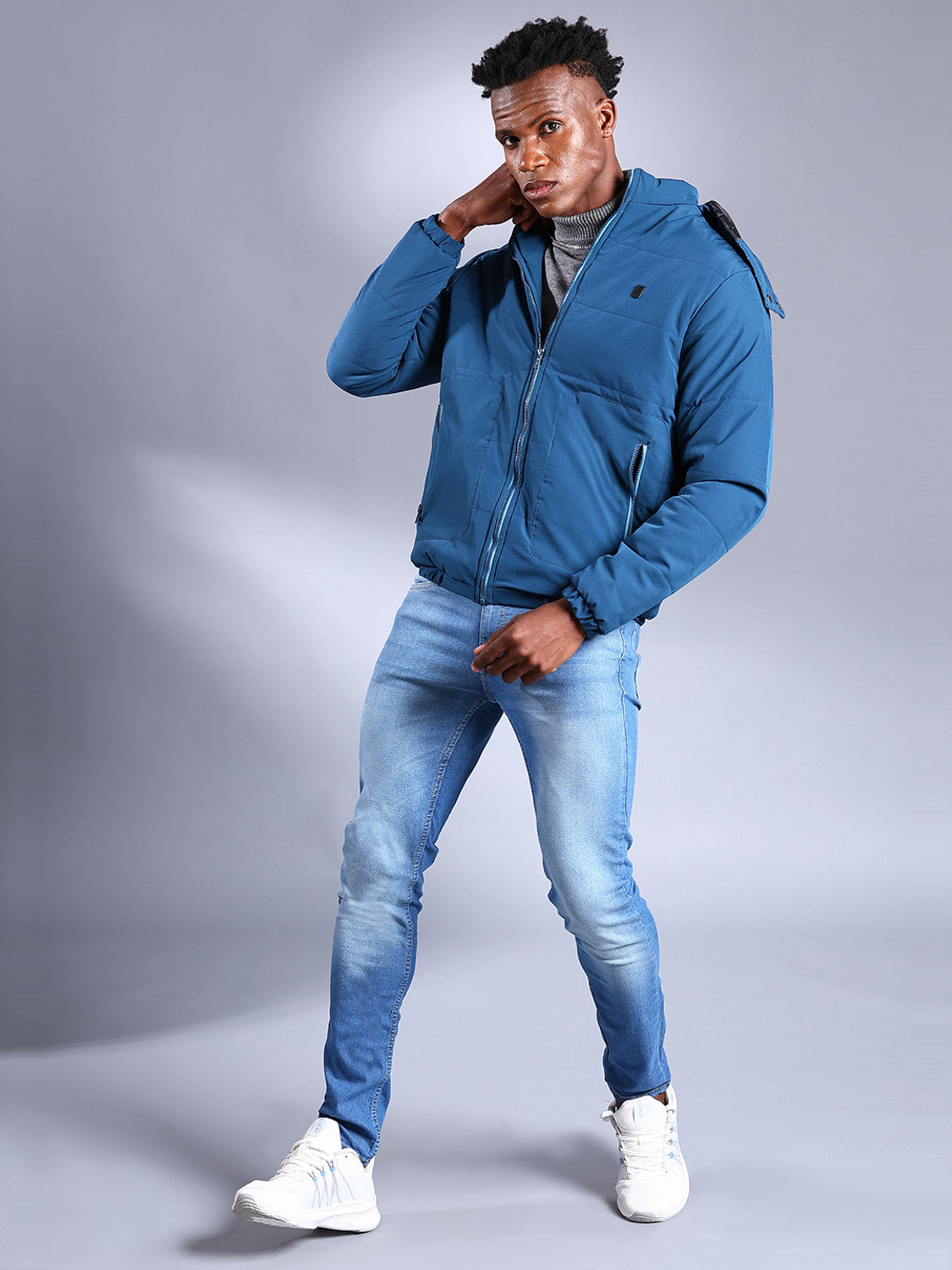 Image of The Indian Garage Co. Full Sleeve Solid Men Jacket