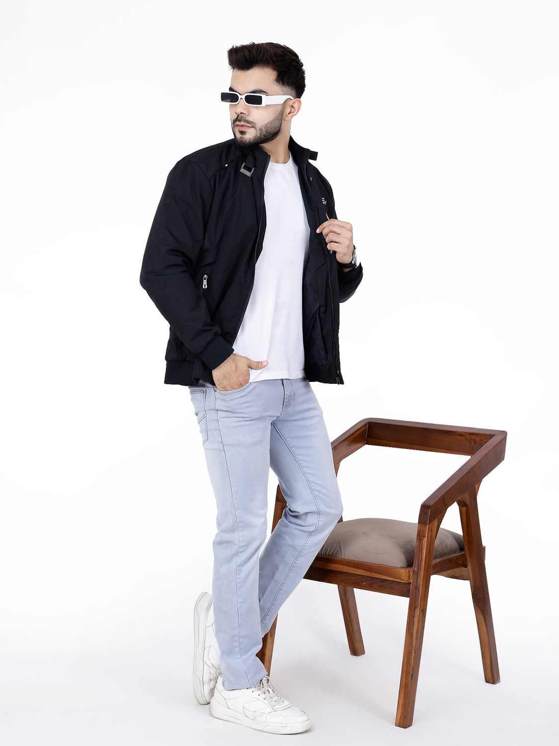 Image of Dollar Full Sleeve Solid Men Jacket
