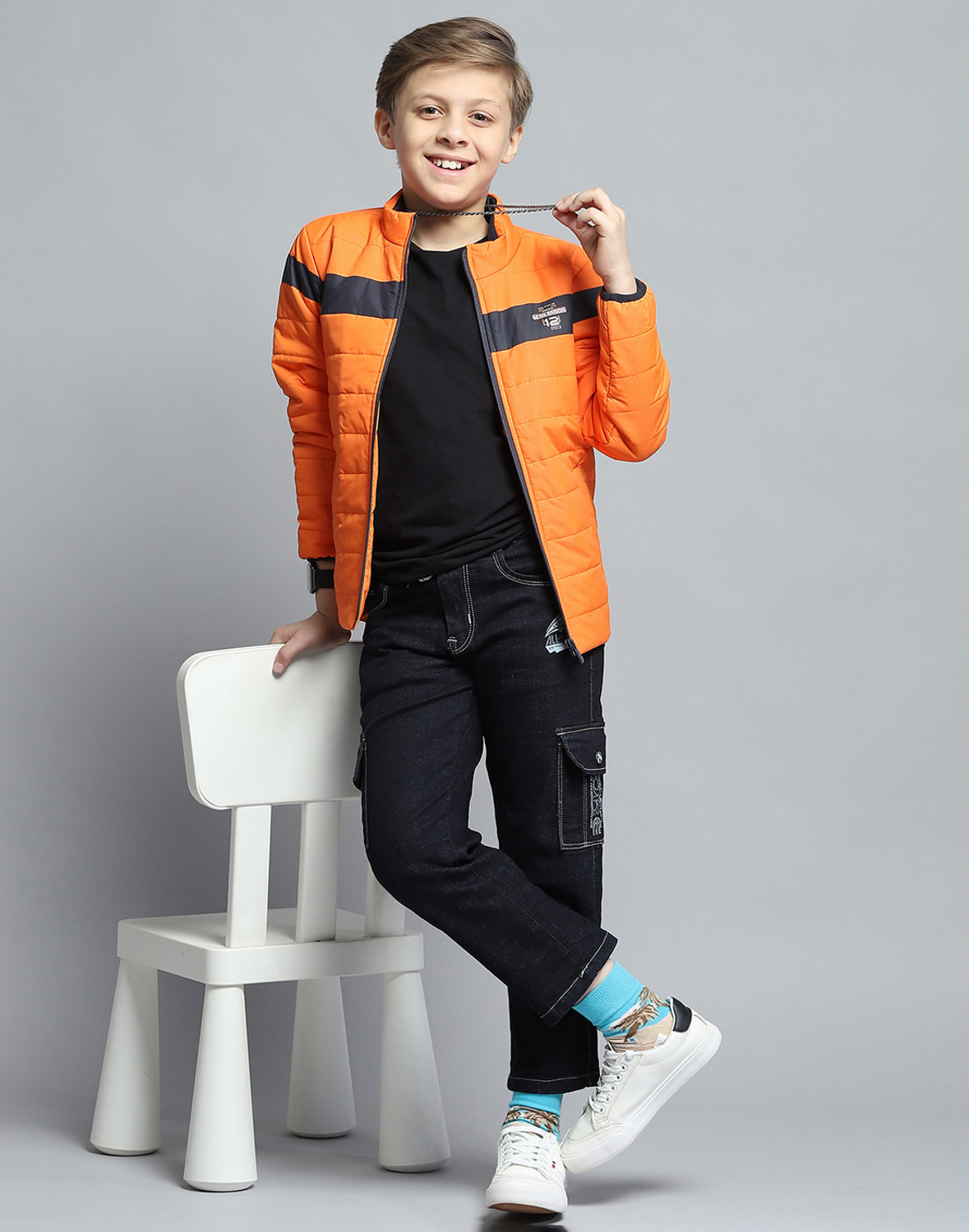 Image of MONTE CARLO Full Sleeve Printed Boys Jacket
