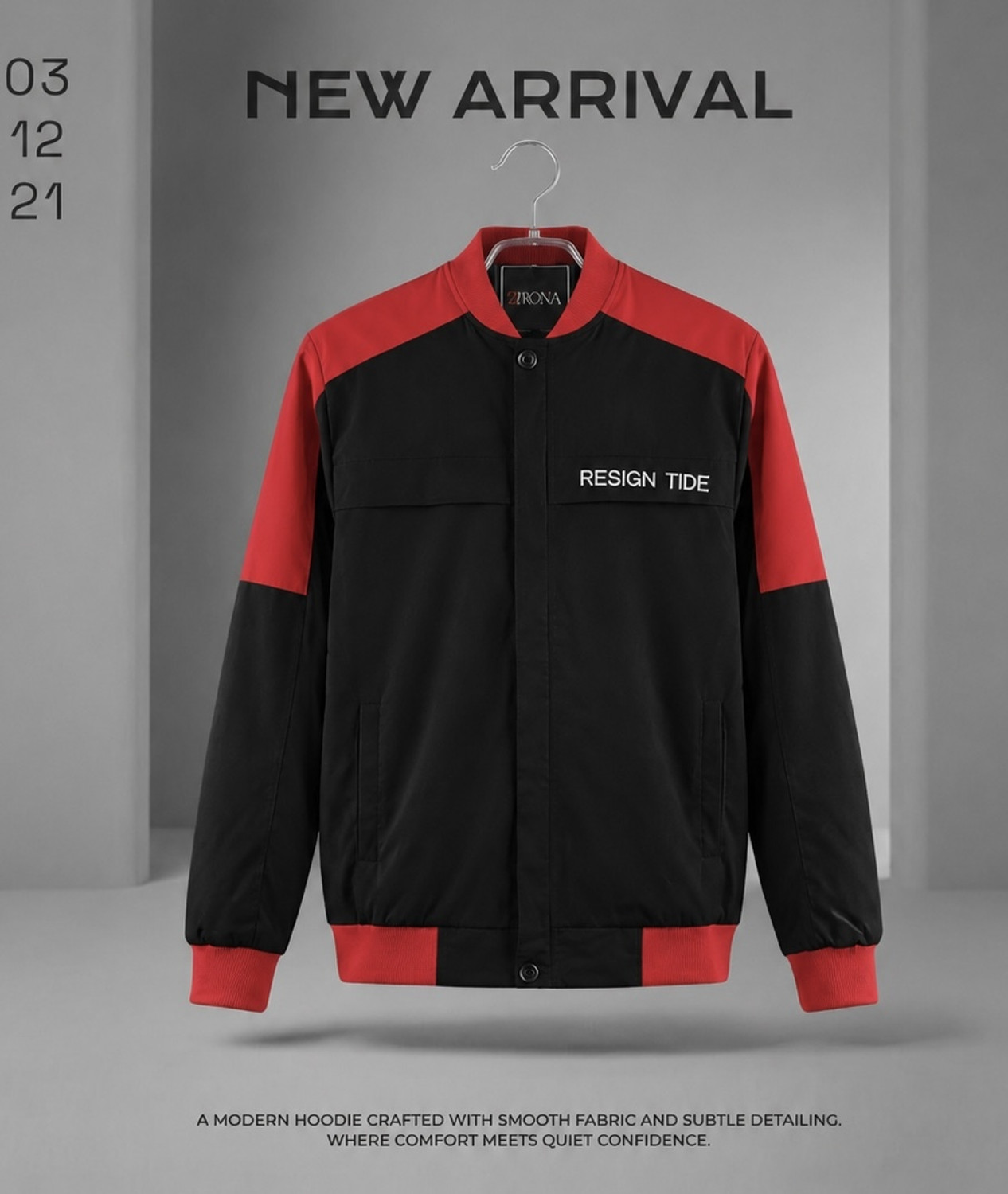 Image of LIZBEE Full Sleeve Colorblock Men Jacket