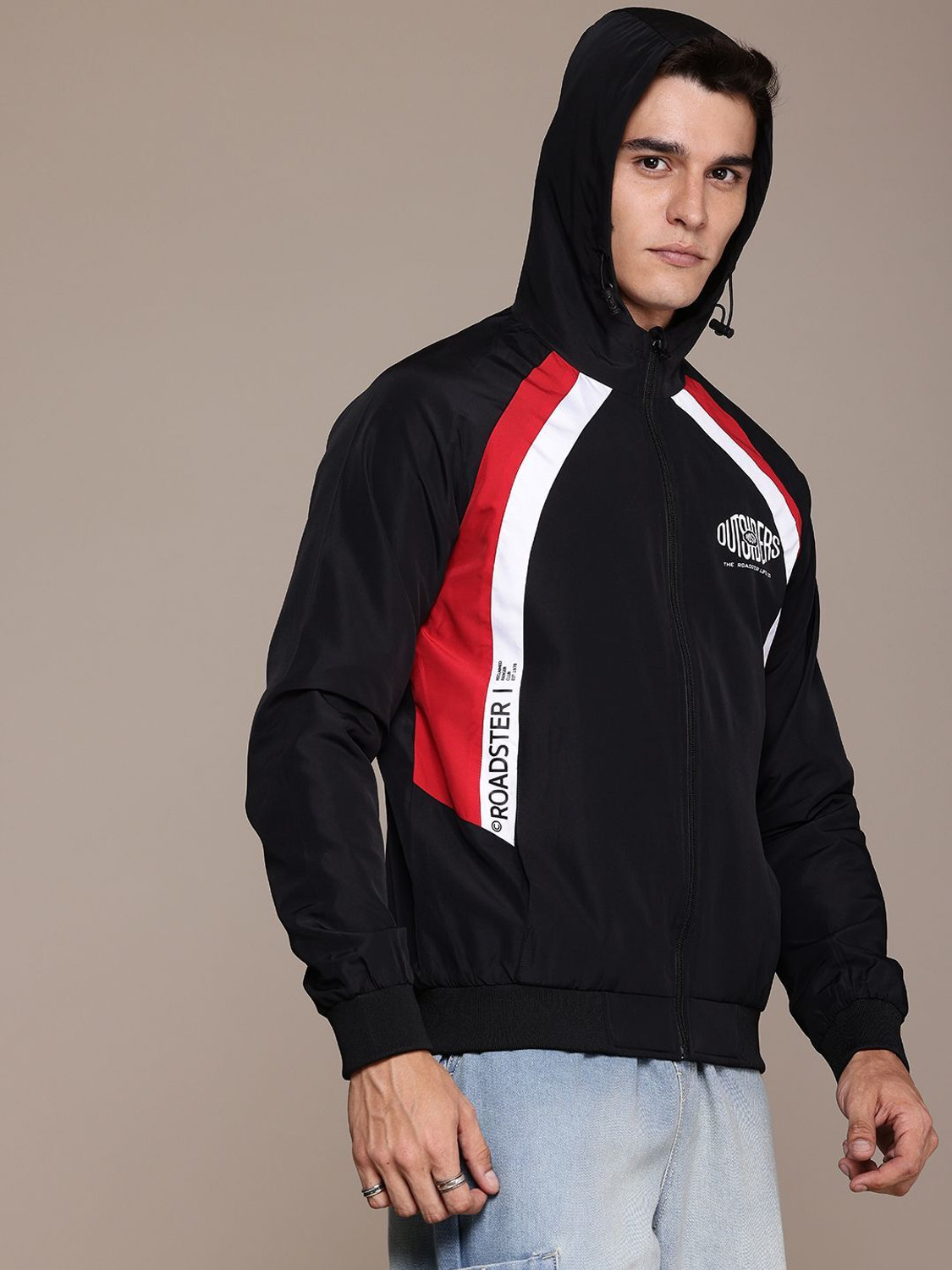 Image of Roadster Full Sleeve Colorblock Men Jacket