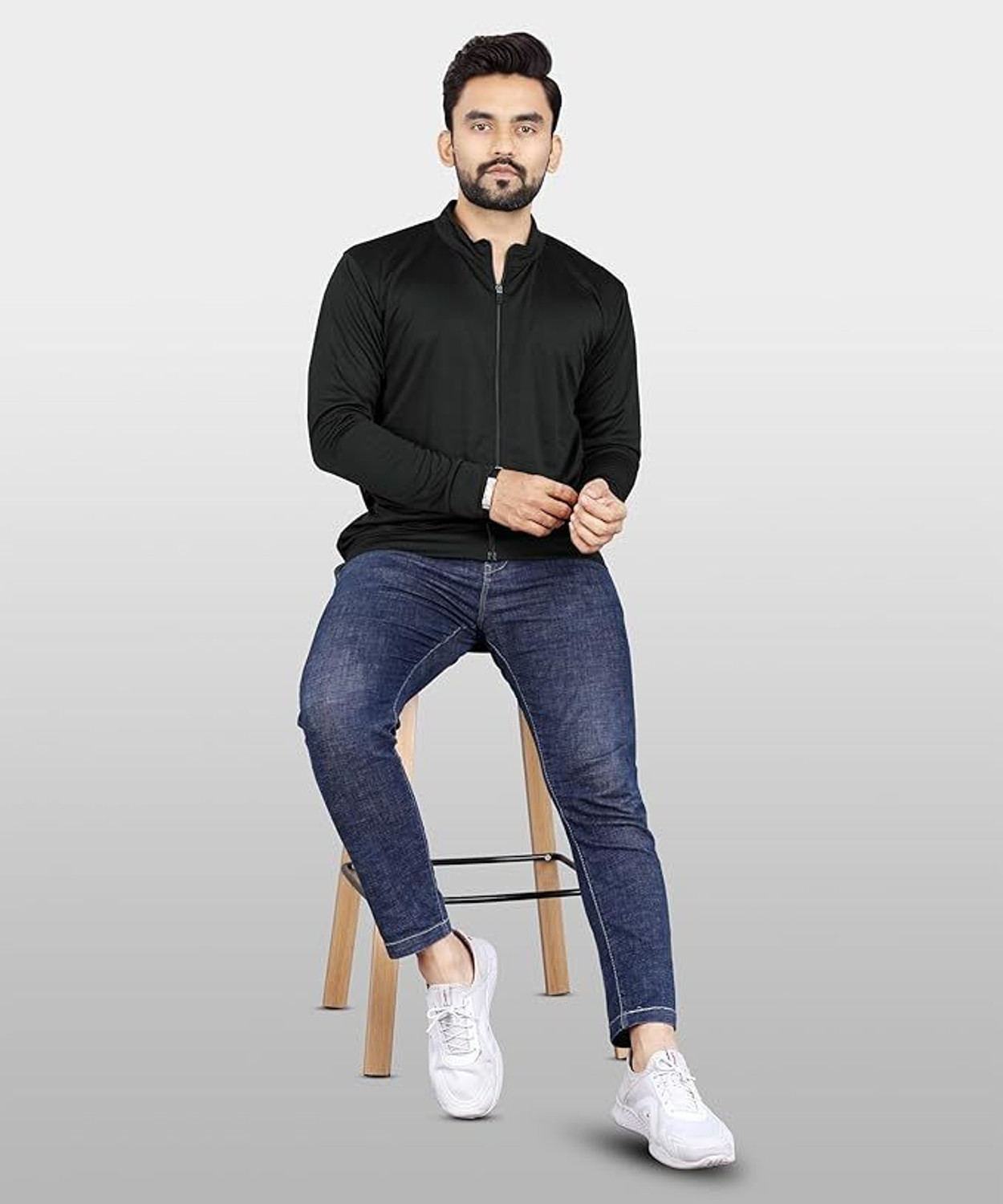 Image of Veehaus Full Sleeve Solid Men Jacket
