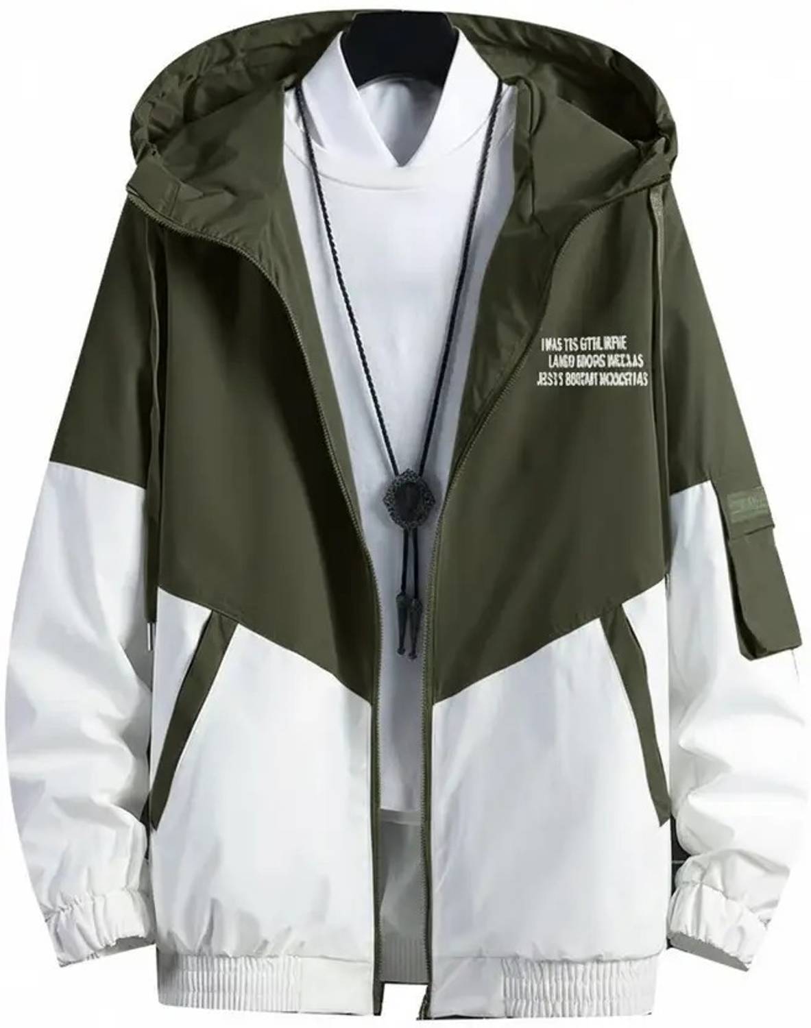 NYSINE Men's Color Block Full Sleeve Jacket - Image 3
