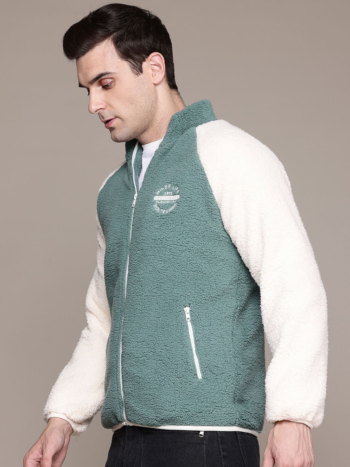 Image of Roadster Full Sleeve Colorblock Men Jacket