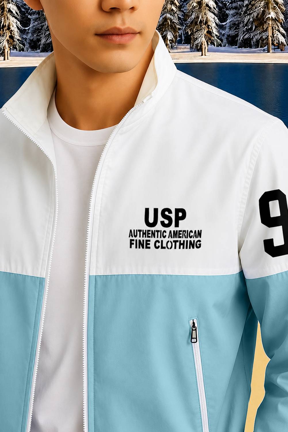 Plus91 Full Sleeve Colorblock Men Jacket - Image 3