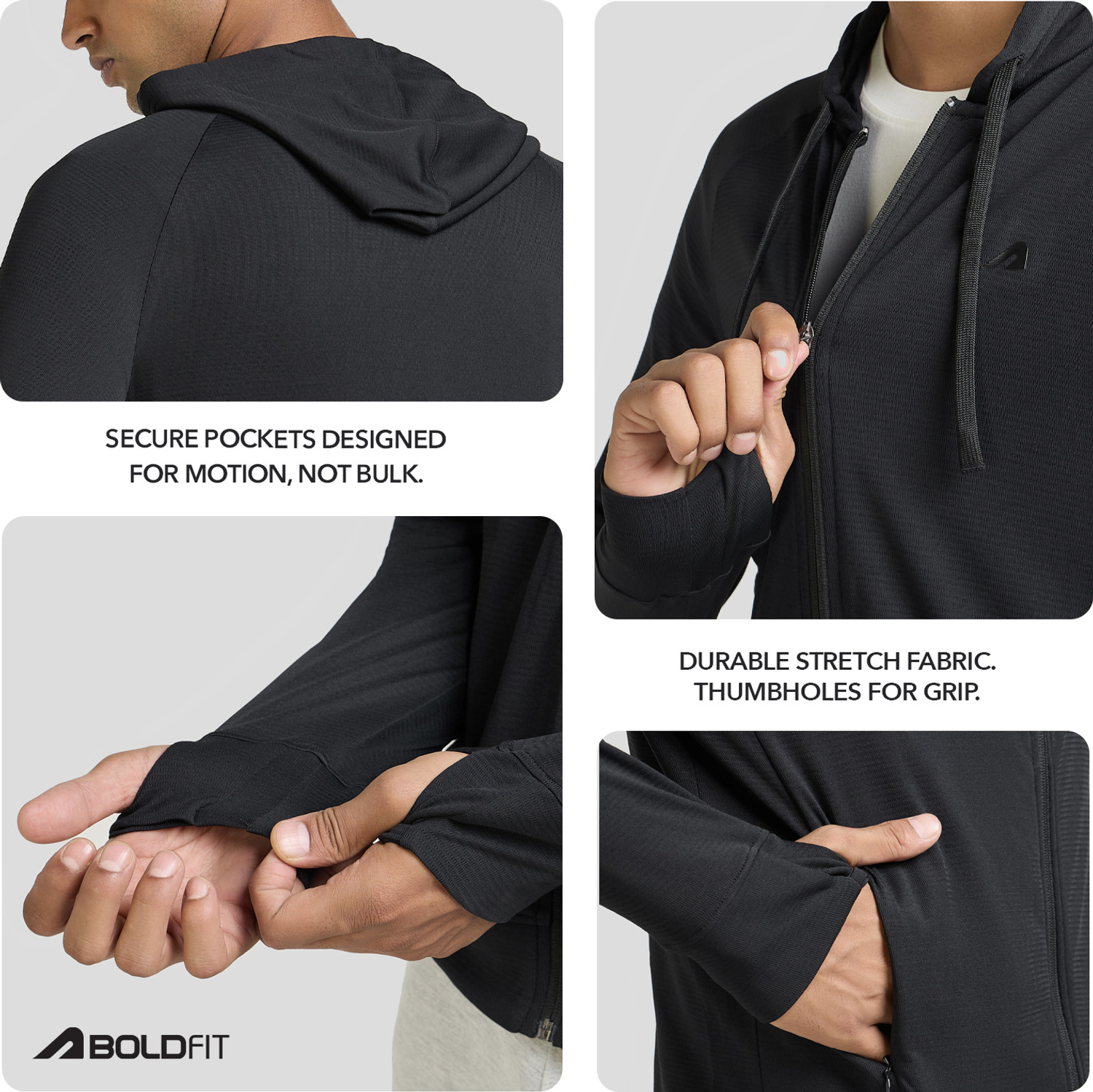 Image of BOLDFIT Full Sleeve Solid Men Jacket