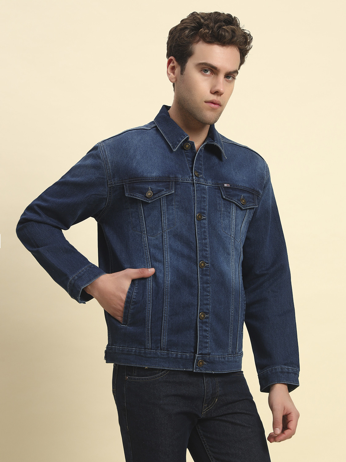 Image of CANTABIL Men Solid Jacket